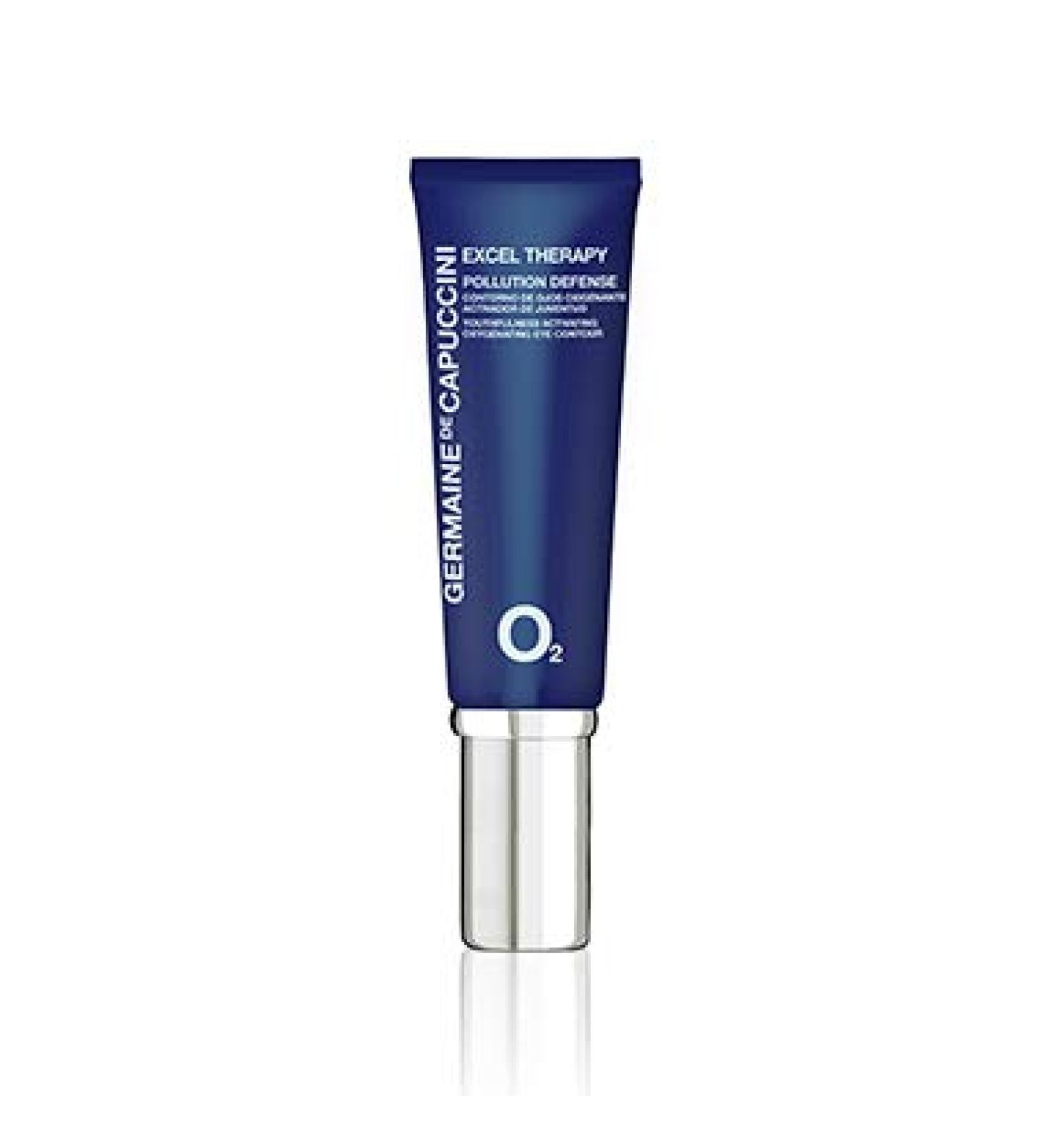 GERMAINE DE CAPUCCINI - Excel Therapy O2 I Anti-Pollution Oxygenating Eye Contour - Corrective Treatment for bags and dark circles - Decongestant - Reduces wrinkles - Regenerates Pollution Damage - UV - Blue Light - 15 m...