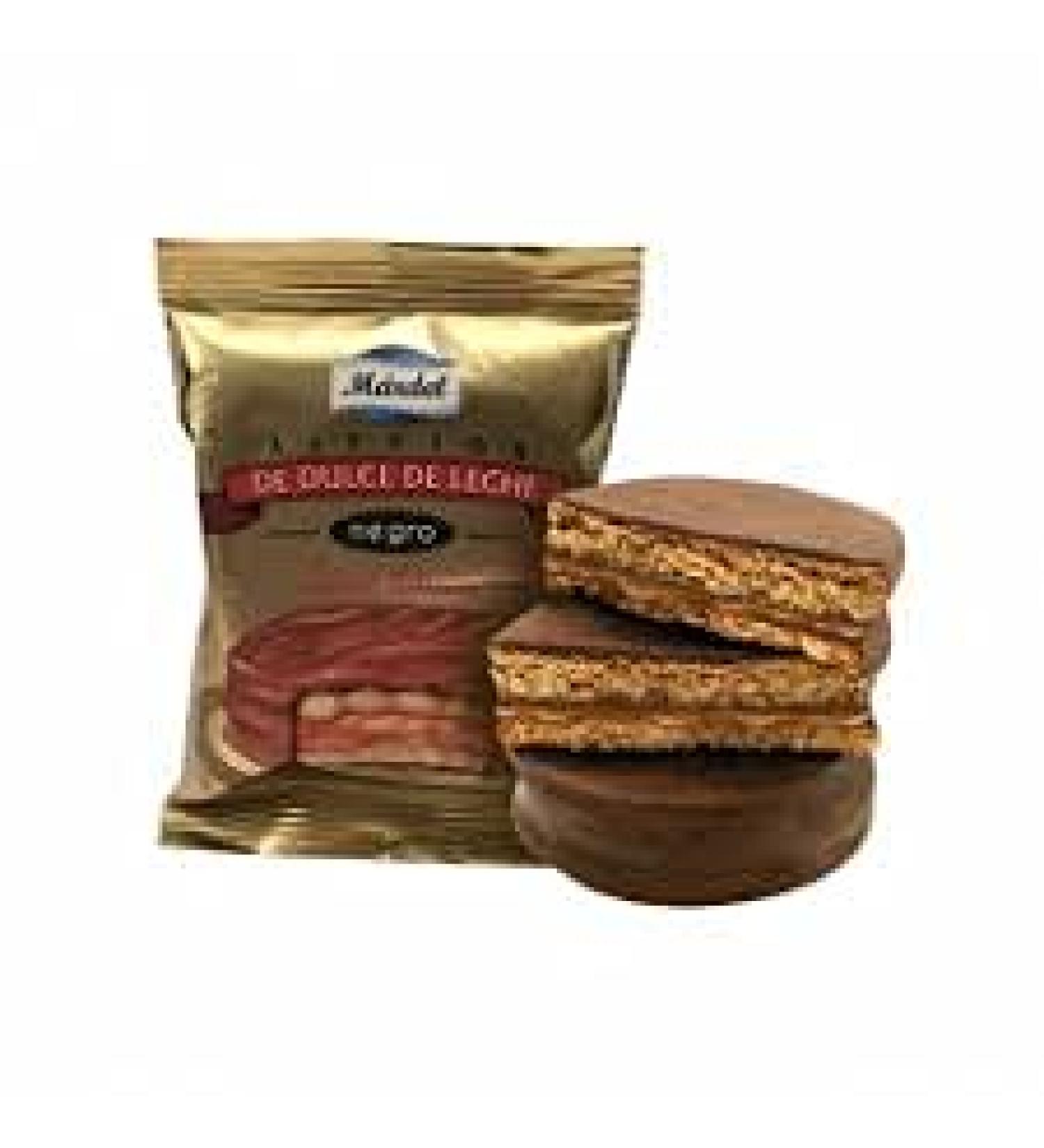 Mardel - Dulce de Leche Alfajores covered with dark chocolate - Box of 12 units