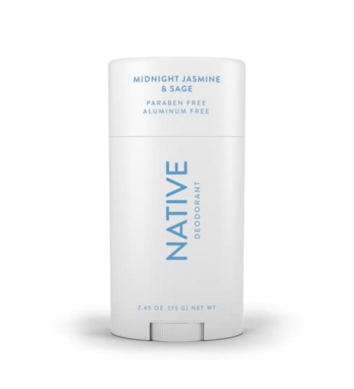 Native Deodorant Midnight Jasmine & Sage Paraben Aluminum Free 2.65 oz