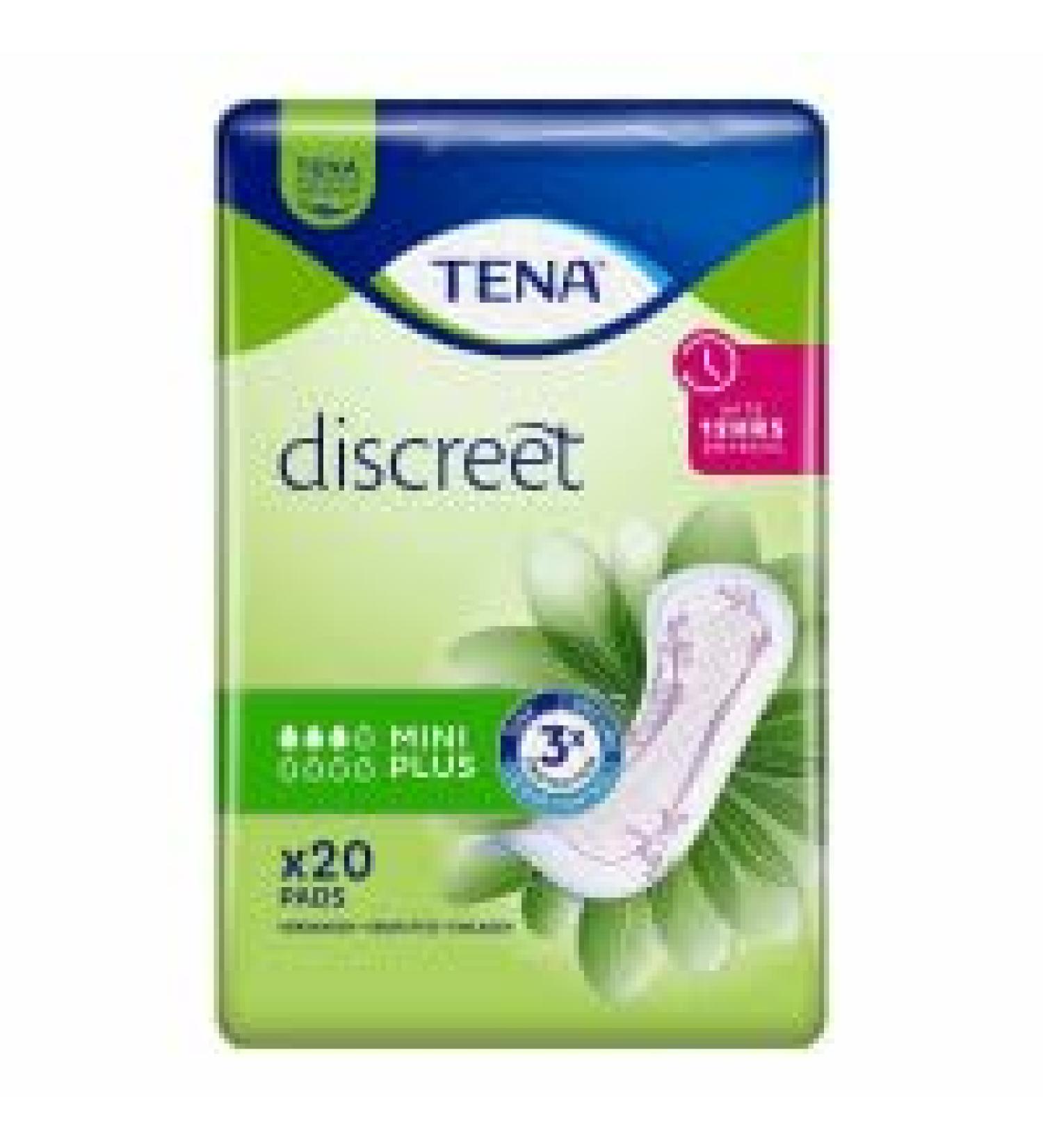 TENA DISCREET incontinence pads mini plus 6X20 pcs