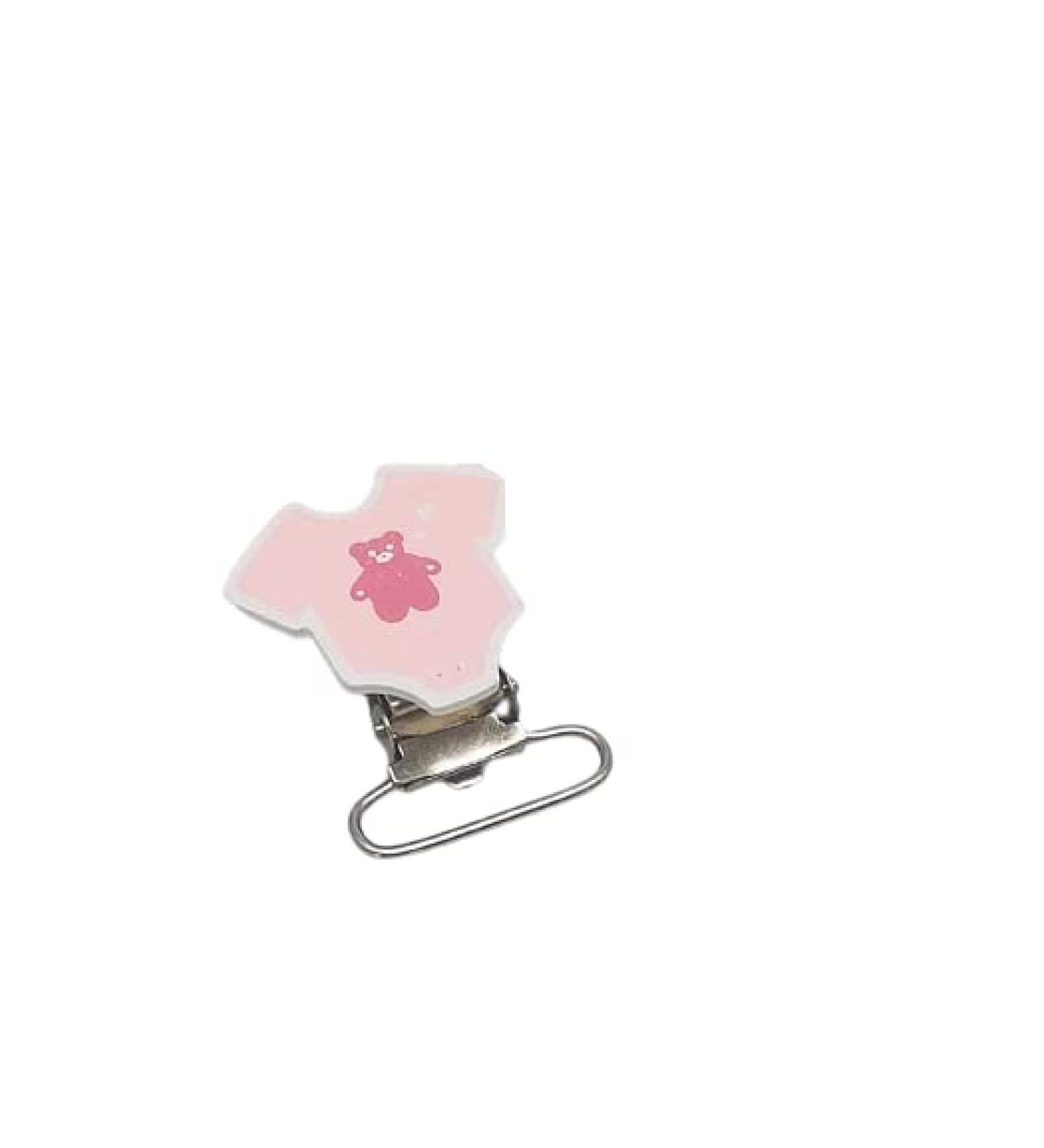 knbo 1 x Clip Baby Body pink 3.0 cm for pacifier chains suspenders pendants and much more NEW & OVP