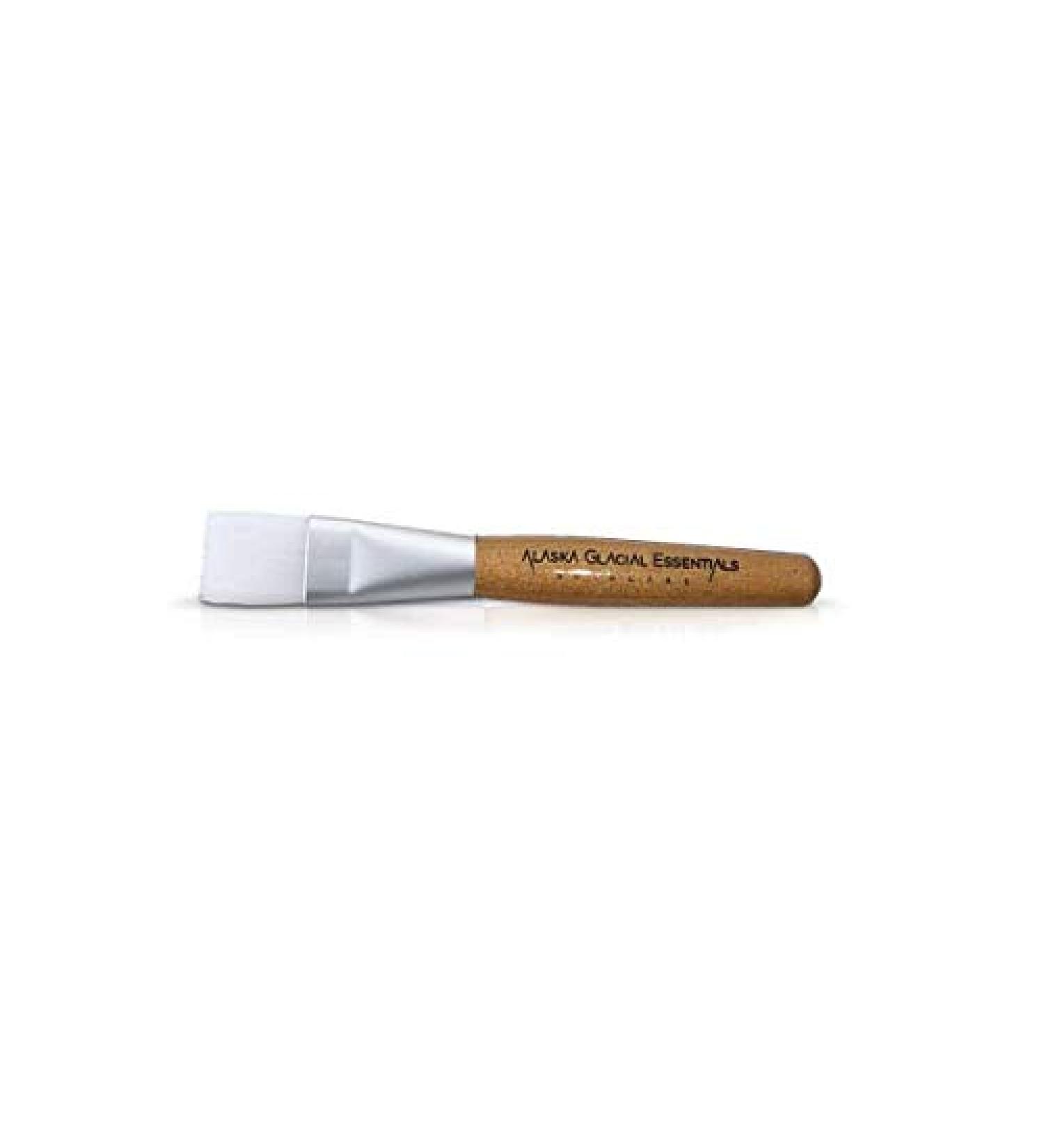 Alaska Glacial Mud Mask Application Brush with Natural Wood Finish Soft Bristle Facial Mask & Body Applicator Brush Easy to Clean