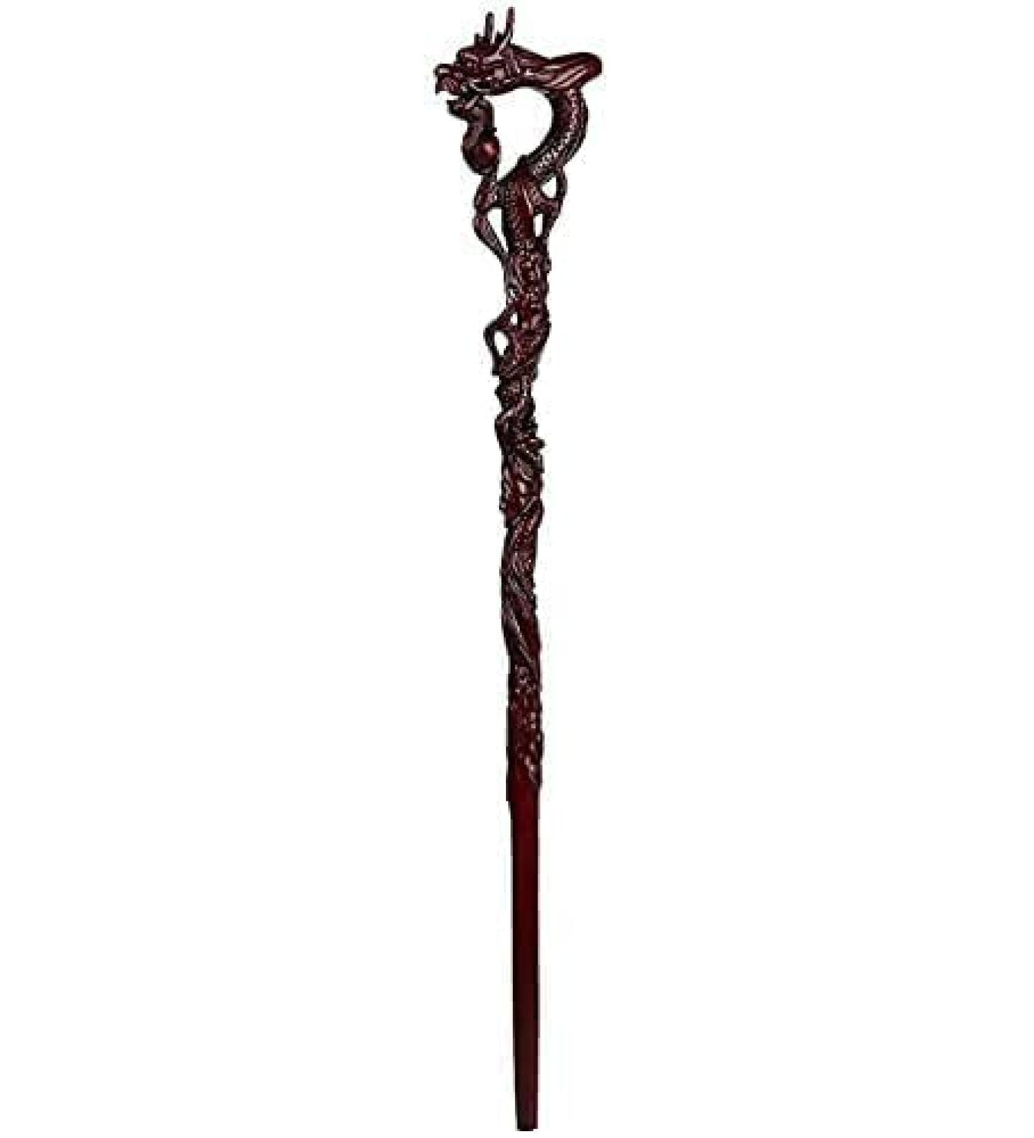 Elderly Crutches Solid Wood Walking Stick Fine Carving Faucet Crutches Implied Auspicious Elderly Supplies Walker 93 cm Long 2 Colors Can be truncated - Buy Online on GoSupps.com