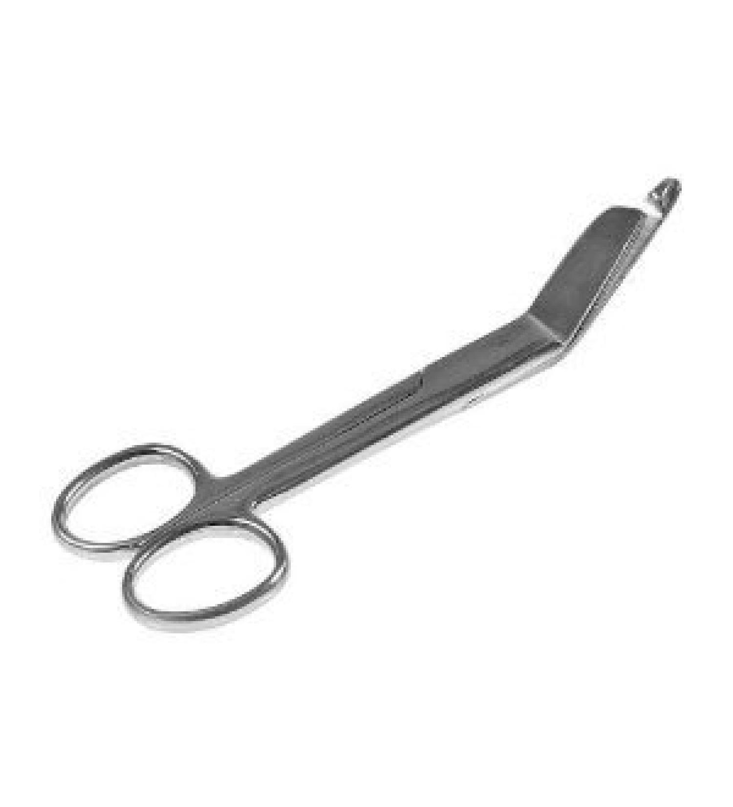 Bandage scissors according to Lister knee-bent with head 14 cm from Behrend-Homecare
