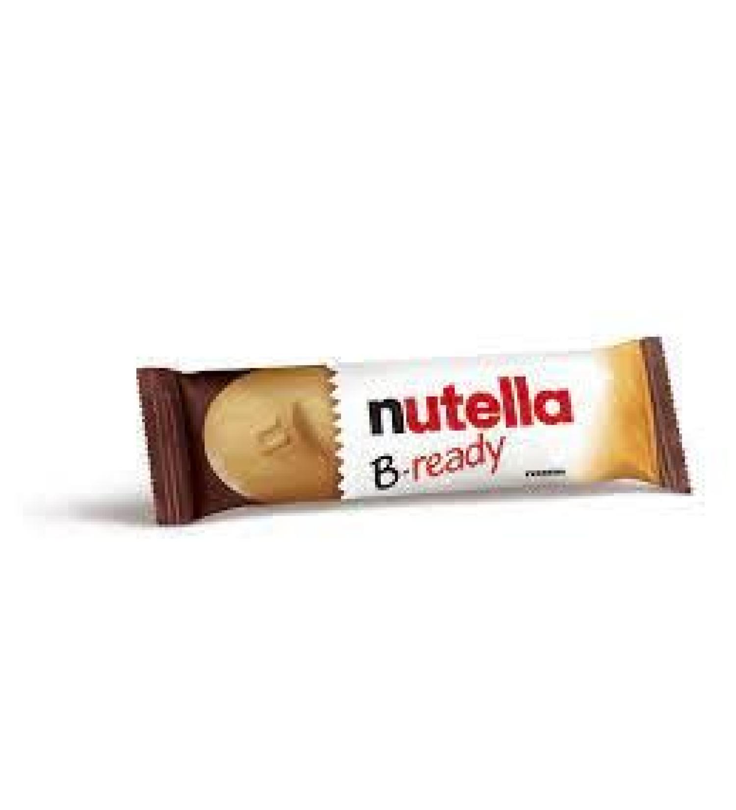 Nutella B Ready Wafer Filled with Hazelnut Spread and Coco Chocolate Bars 22g Hazelnut Biscuit Snack Bars Bulk Chocolate Gift (Box of 72 Bars) Chocolate Box of 72 Bars