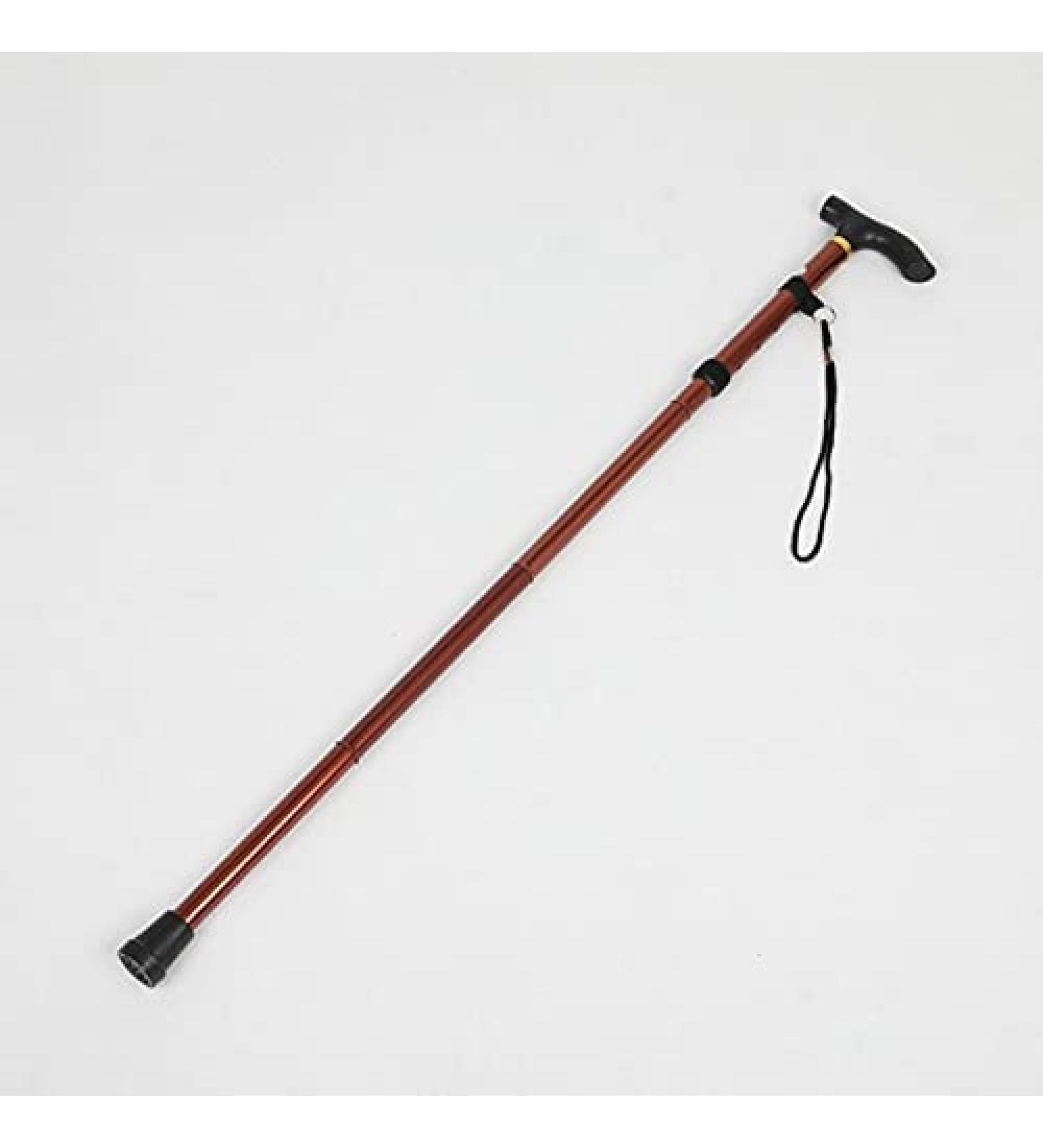 Walking Stick Crutches Excellent Cane Elderly Person Crutch Recovering After Surgery Folding and Telescopic Ultra-Light Four-Knuckle Stick Decorate Lucky Star Chocolate - Buy Online on GoSupps.com