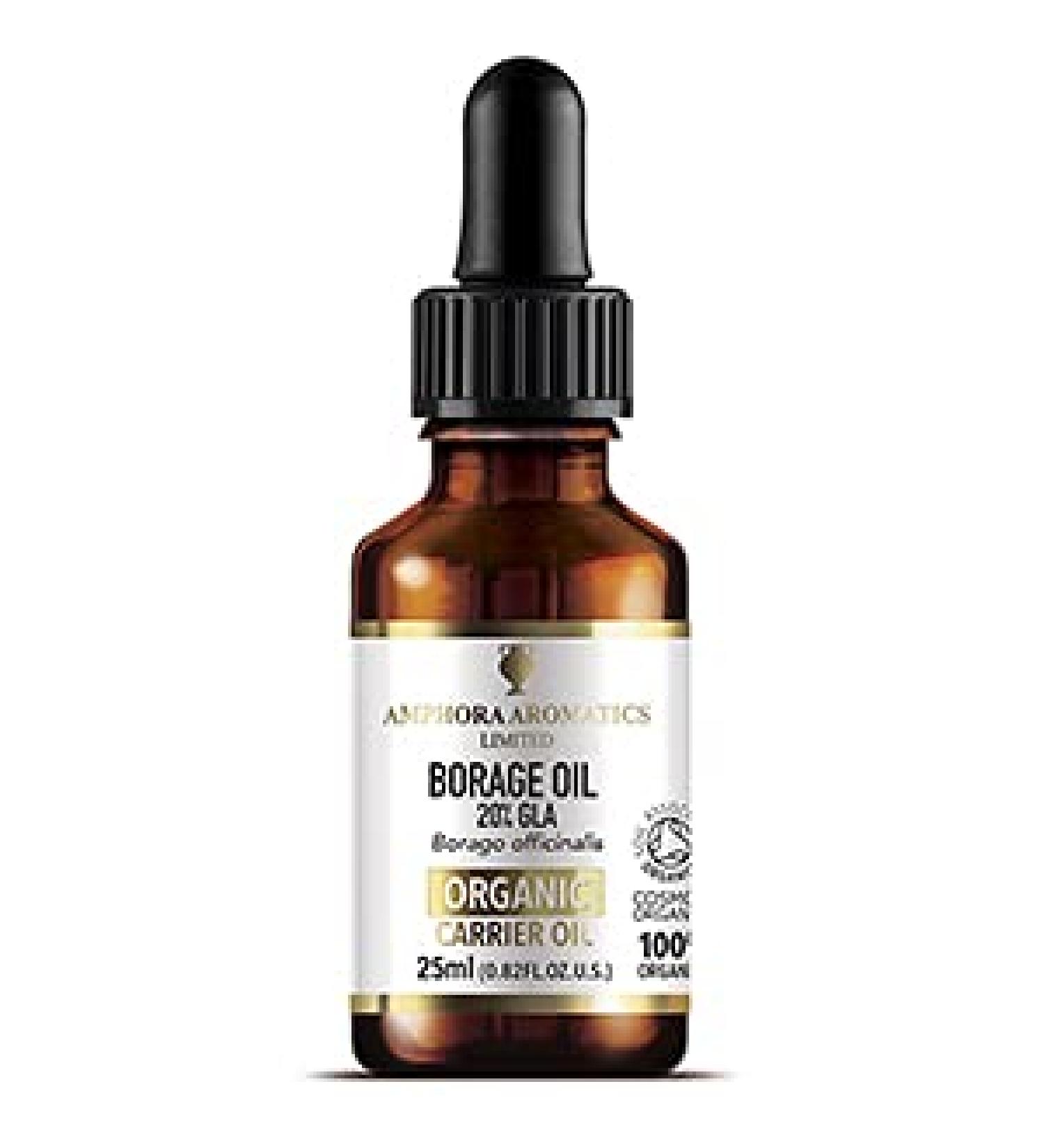 Amphora Aromatics COSMOS Organic Borage Oil (20% GLA) 25ml