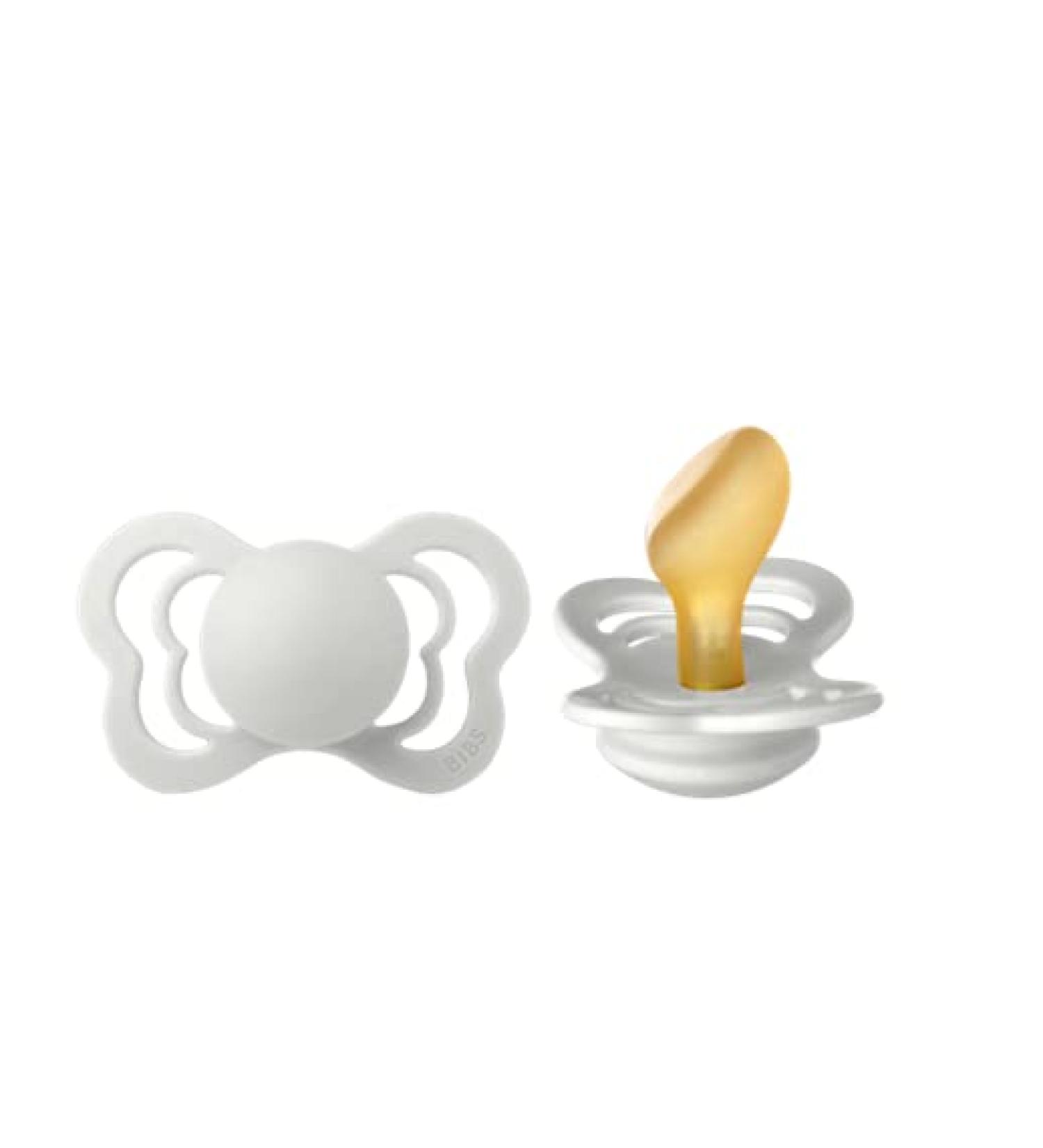 BIBS Couture Collection Pacifiers - Set of 2 Haze Color Soothers | BPA-Free | Made in Denmark | Size 6-18 Months - Buy Online on GoSupps.com