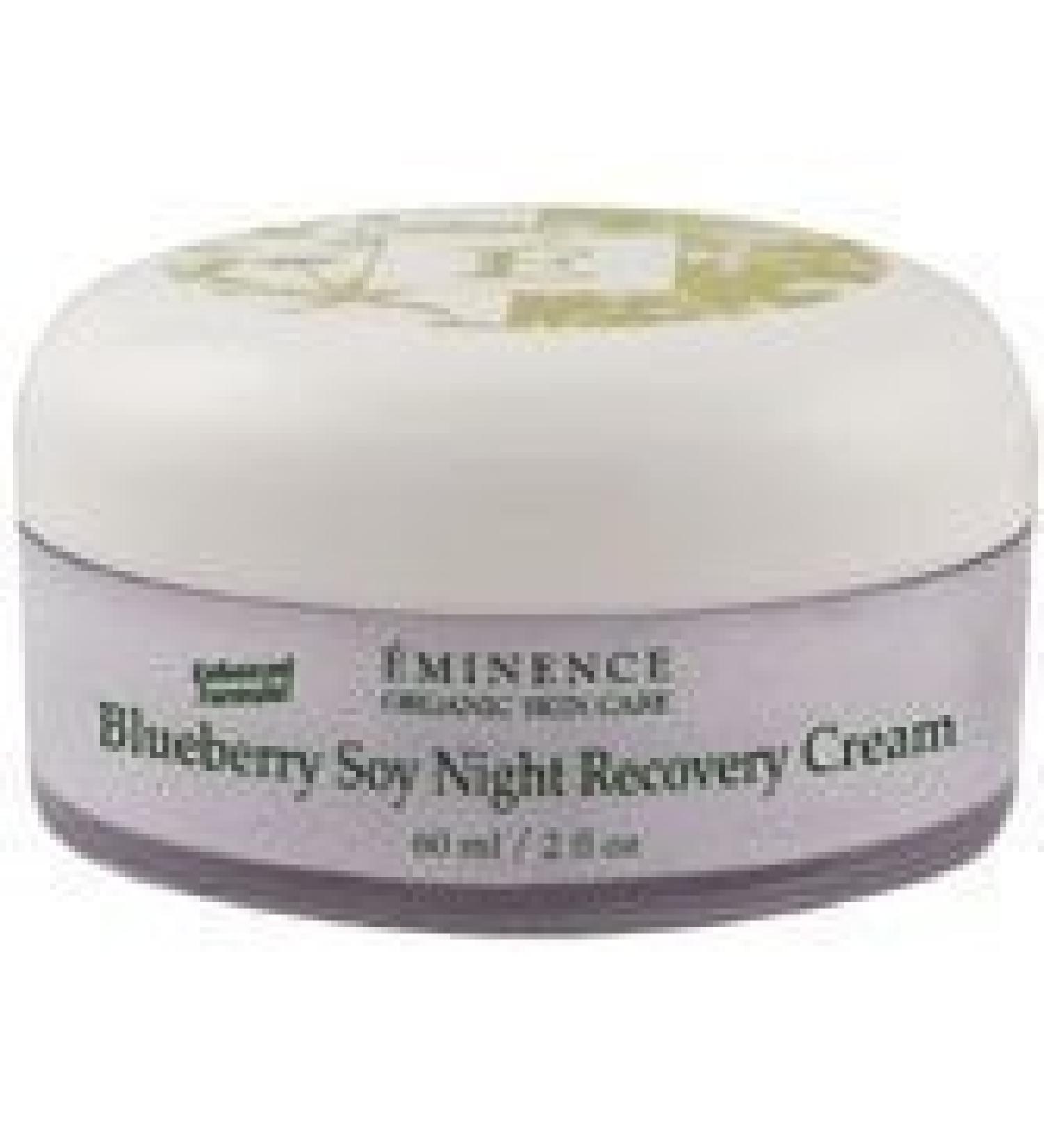 Eminence Organic Skincare. Blueberry Soy Night Recovery Cream