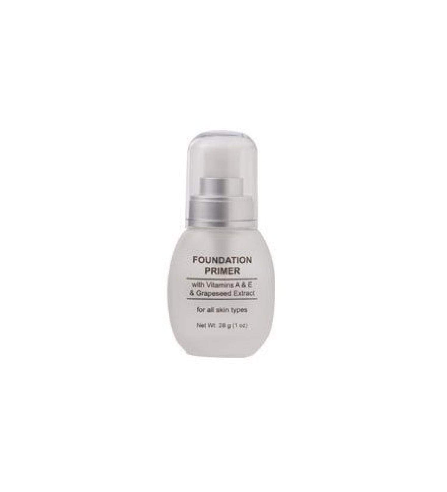 Vita Shoppe Makeup Foundation Mineral Infused Face Primer - Paraben Free/Talc Free Vitamin A & E and Grape Seed Extract 1.0 Oz. Bottle