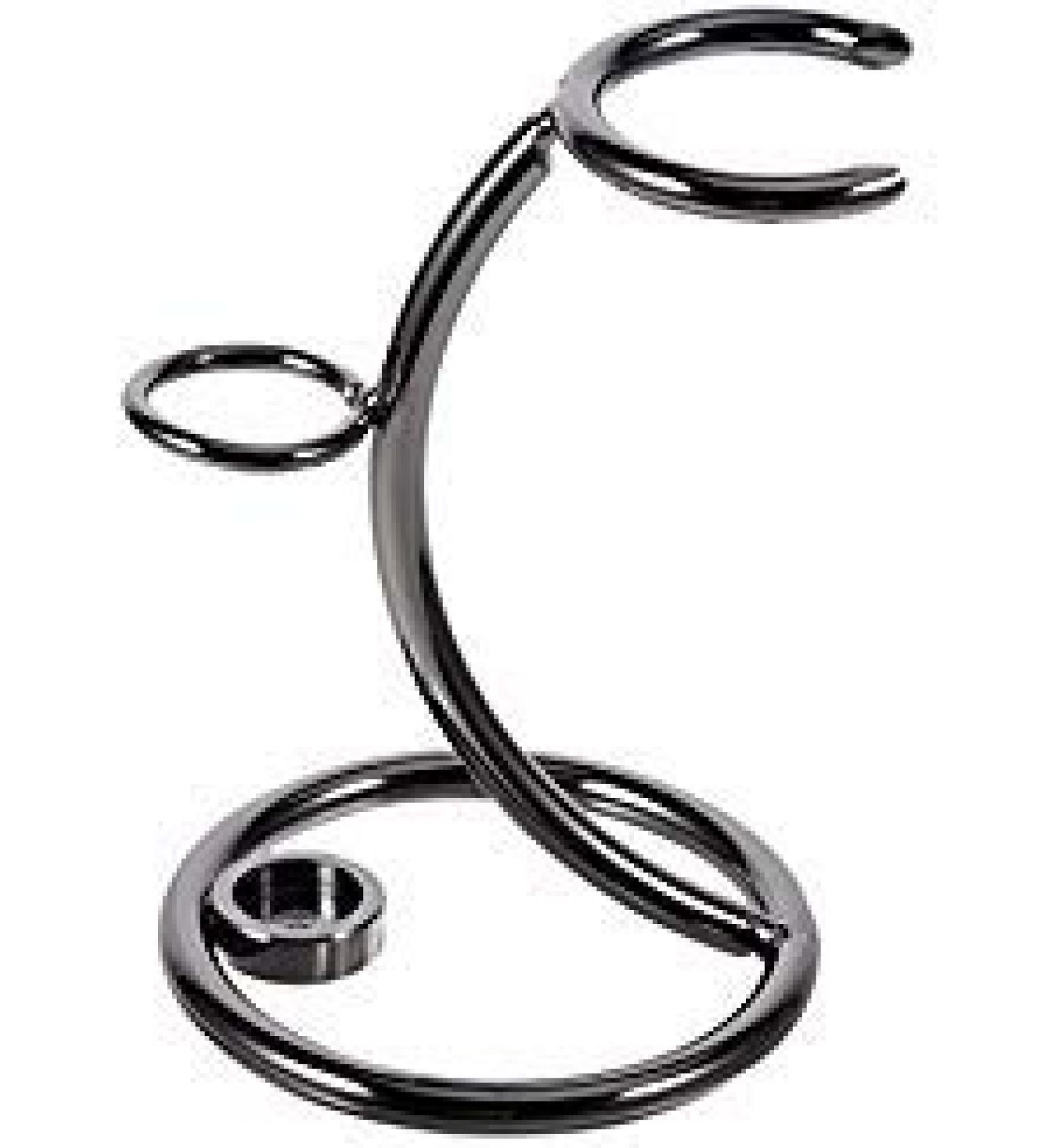 Shaving Razor and Brush Stand Universal Holder for Safety Razor Storage Shave Brush Holder (gunmetal)