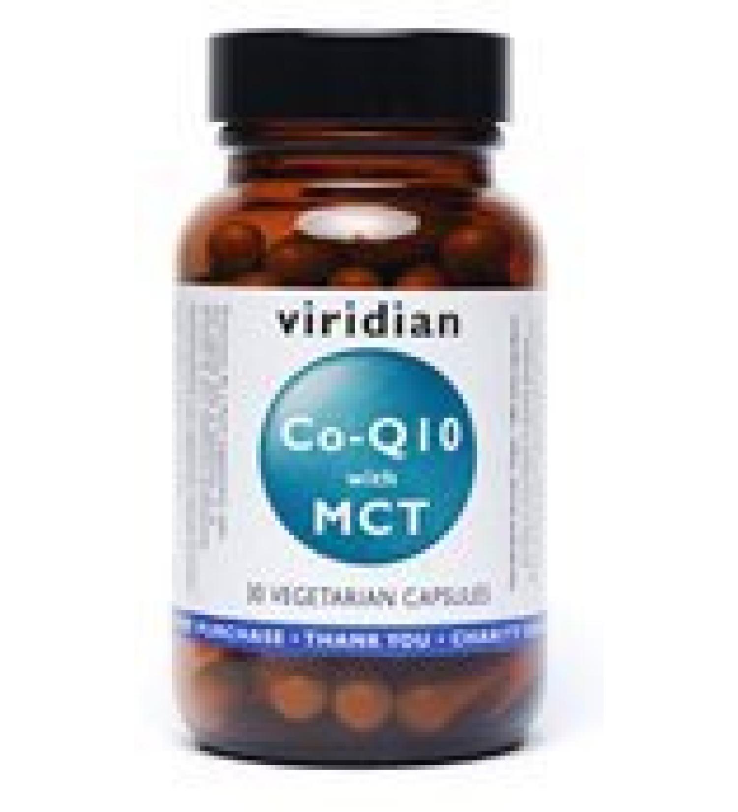 Viridian CoQ10 with MCT 30mg 30 Vegi Caps
