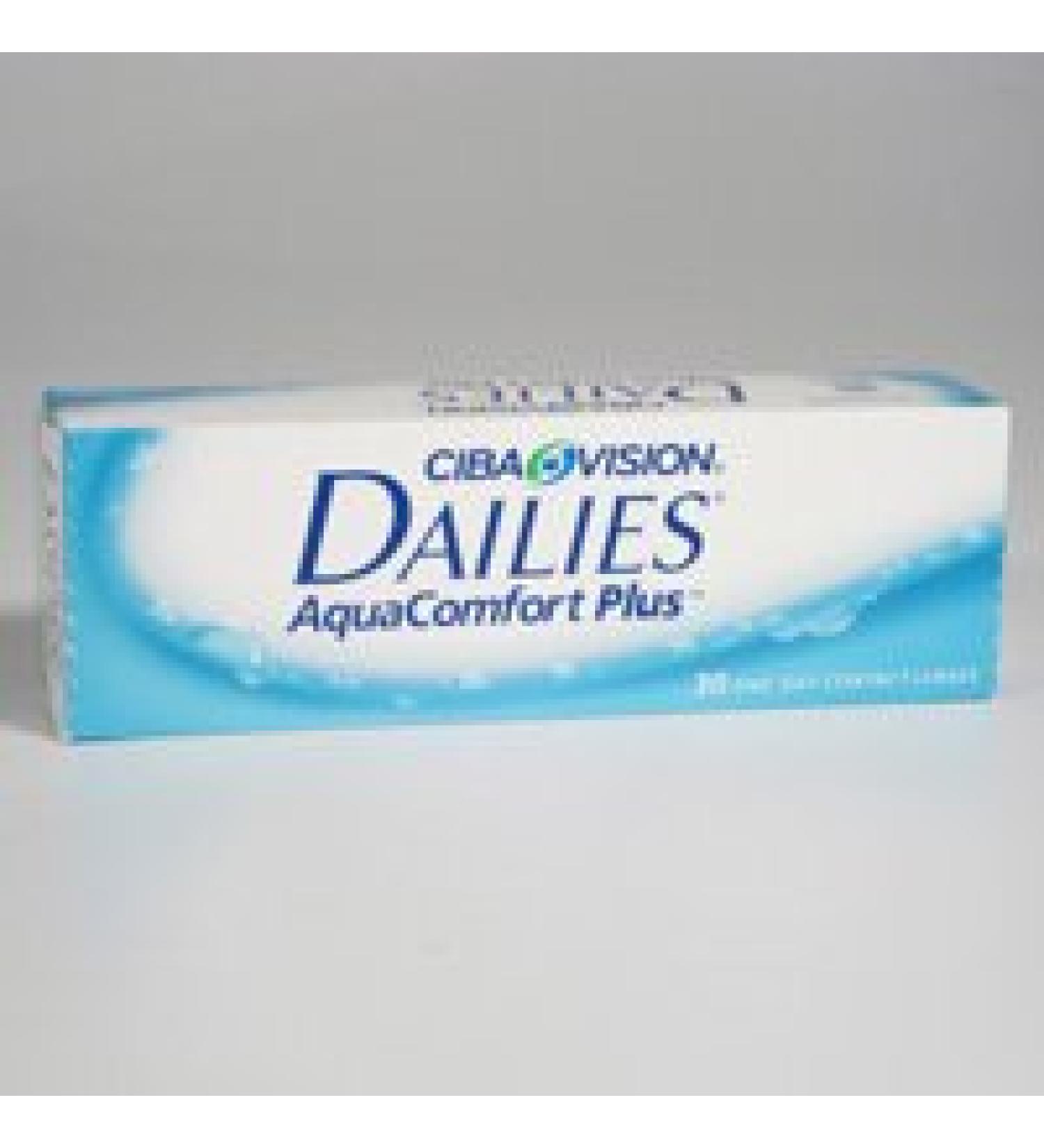 Dailies AquaComfort plus 30 box radius: 8.7 diameter: 14.0 diopters: -10.00