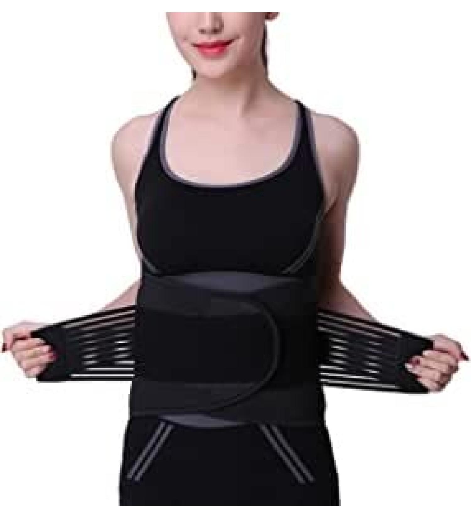 Tiiffy Adjustable Back Bandage with Trousers for Men - Removable Shoulder Straps Lumbar Support Belt for Lower Back Pain Relief - Perfect for Work Lifting Training & Gym (Size S) - Buy Online on GoSupps.com