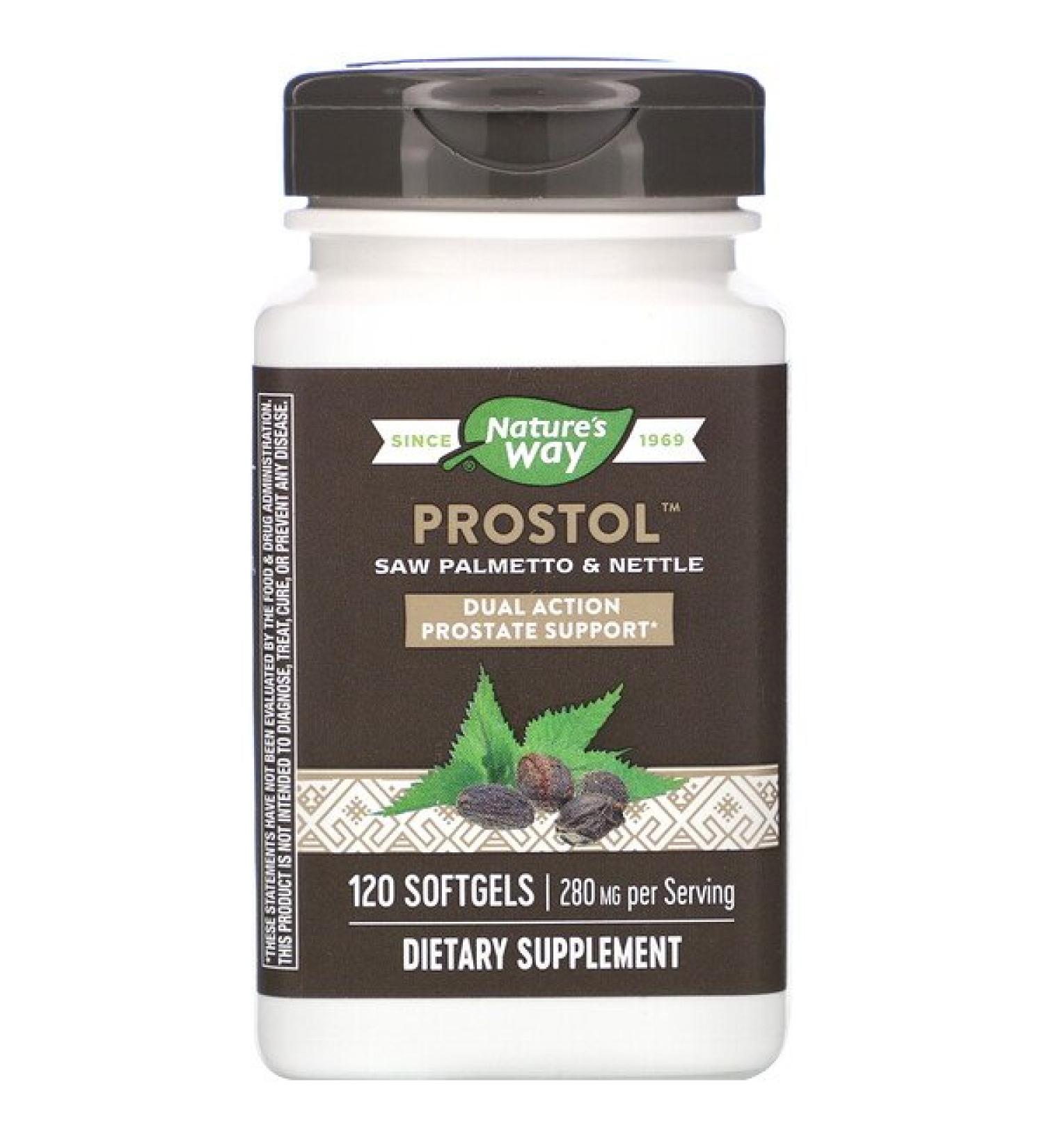 Nature's Way Prostol Saw Palmetto & Nettle 280 mg 120 Softgels