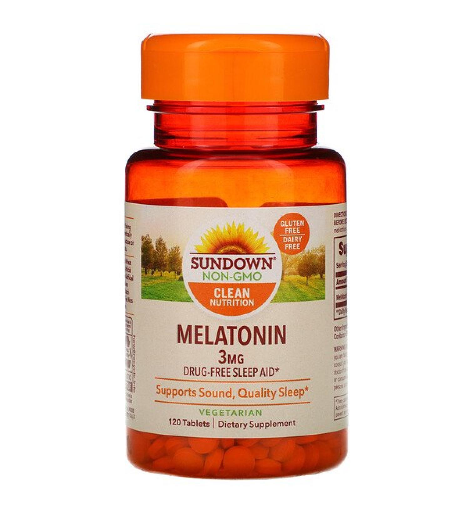 Sundown Naturals Melatonin 3 mg 120 Tablets