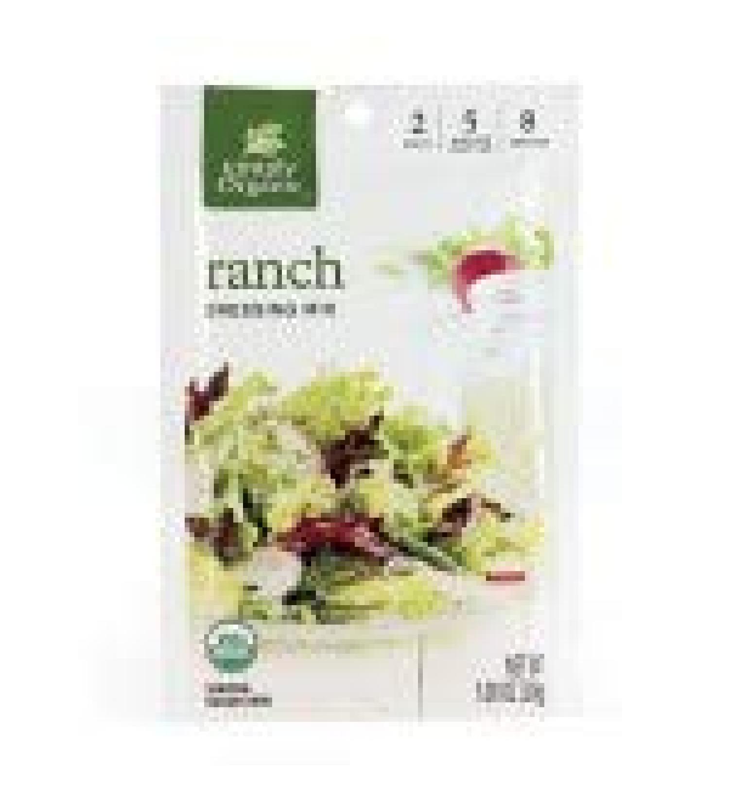 Simply Organic Ranch, Certified Organic, Gluten-Free | 1 oz | Pack of 12