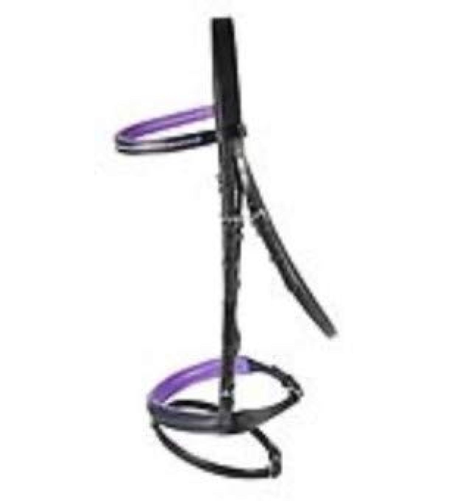 PFIFF bridle Staines black-purple Full Full Black / Purple