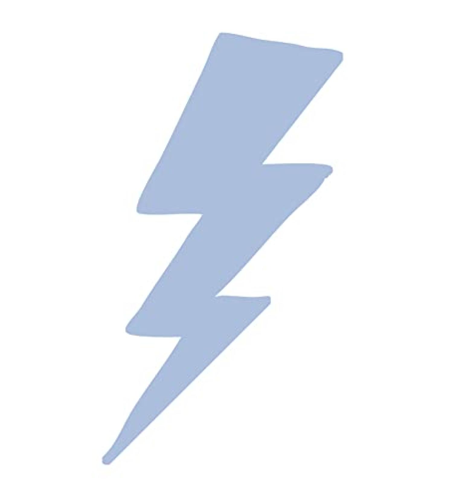 Perforated Silver Lightning Bolt Tanning Stickers Roll of 1000