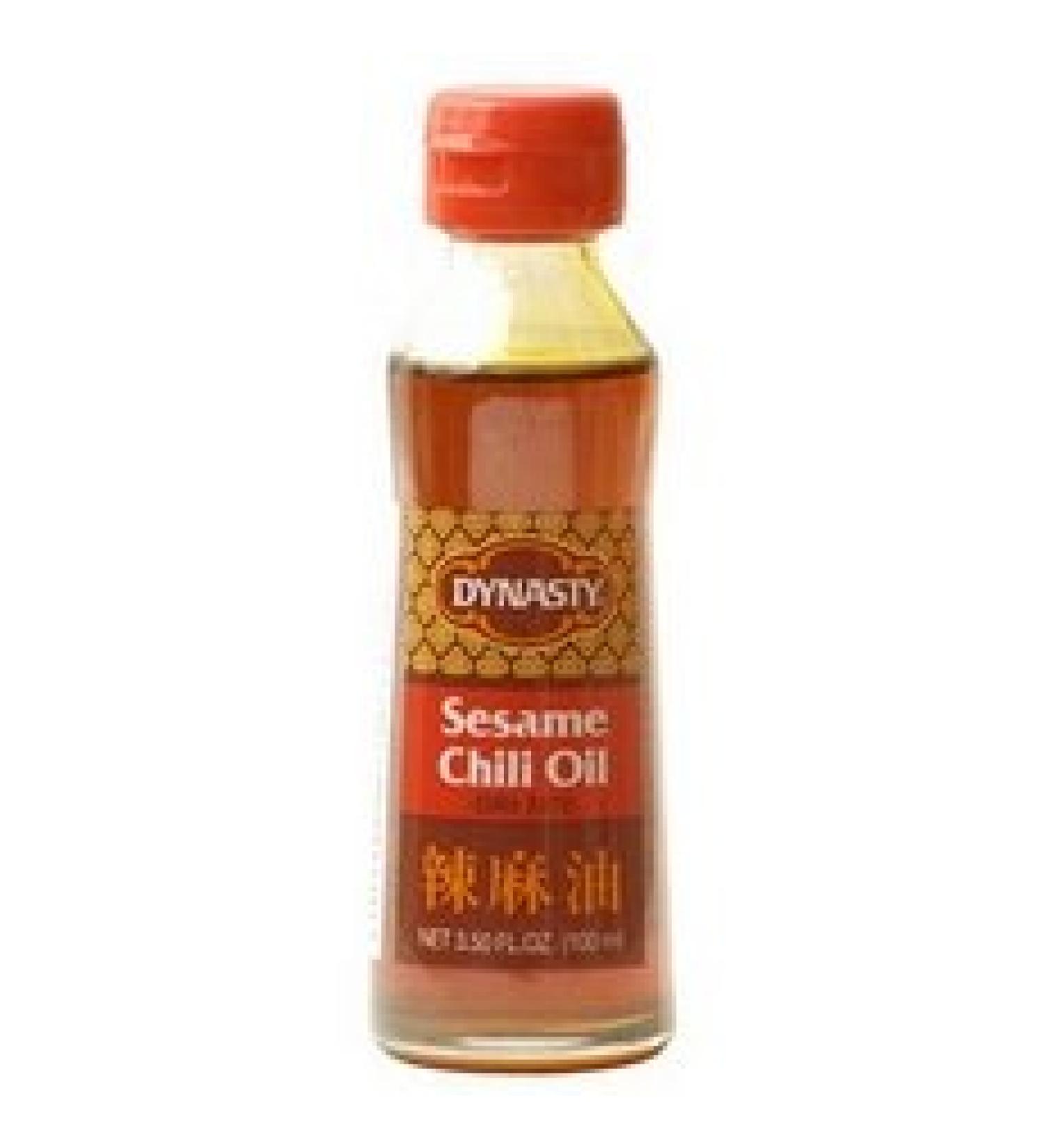 Dynasty Sesame Oil, Chili, 3.38 oz