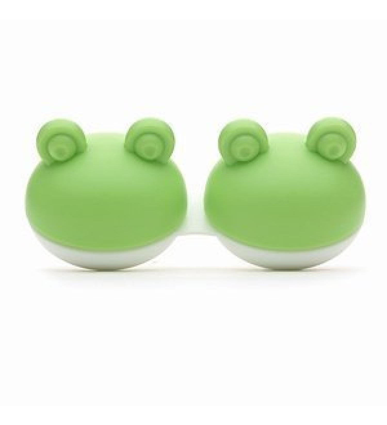 Froggy - contact lens container - in green (4 pieces)