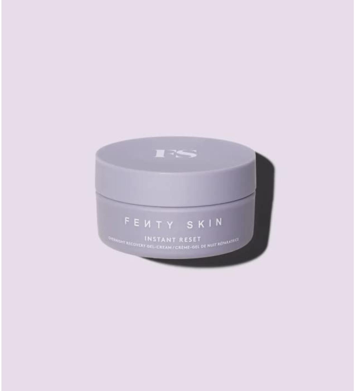 Fenty Skin Mini Instant Reset Brightening Overnight Recovery Gel-Cream With Niacinamide + Kalahari Melon Oil 1 oz / 30 mL