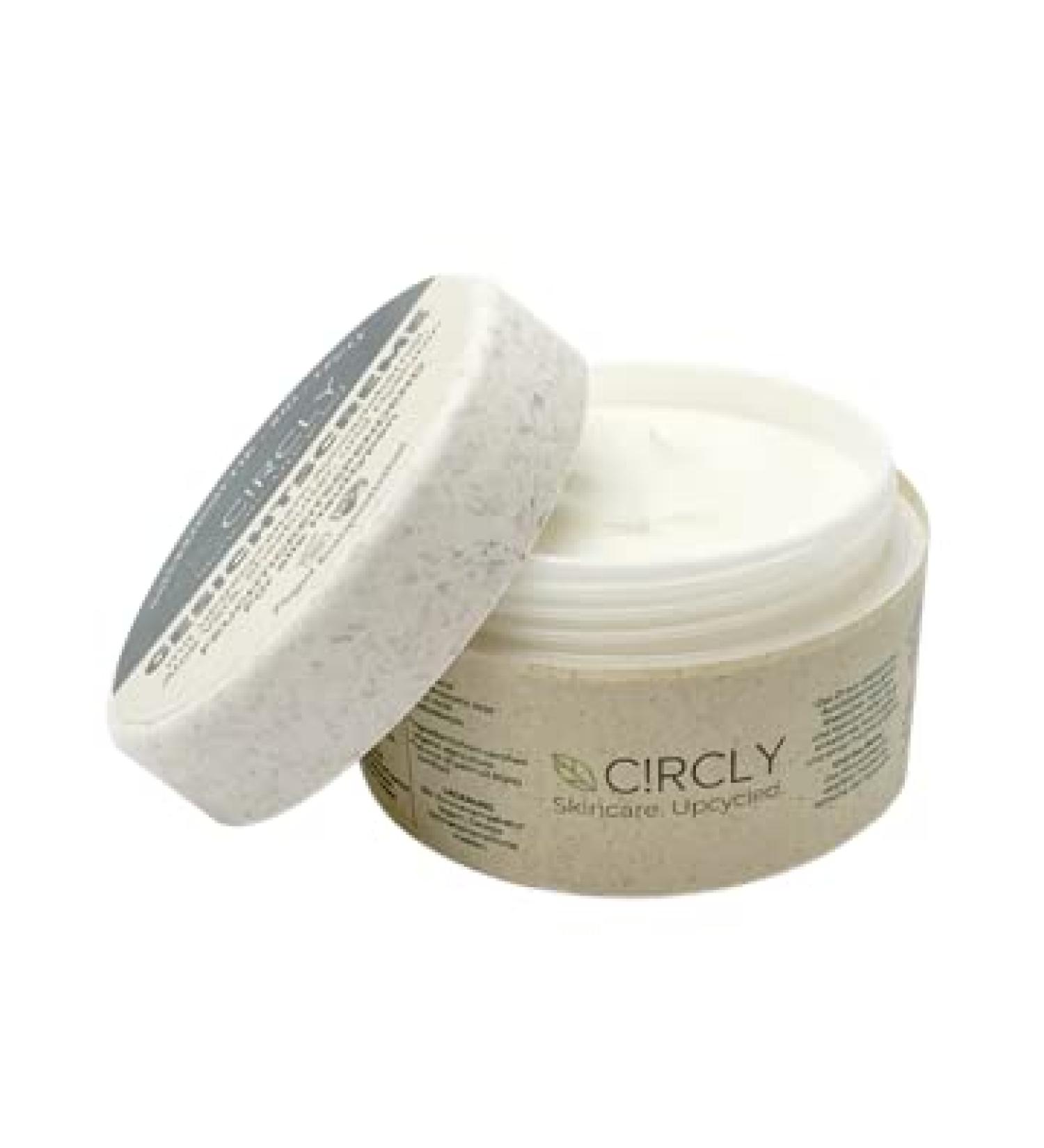  C!RCLY CIRCLY Anti-aging face cream against wrinkles and dark circles with upcycled avocado kernel oil hyaluronic acid almond and olive oil (1 x 50 ml) - Buy Online on GoSupps.com