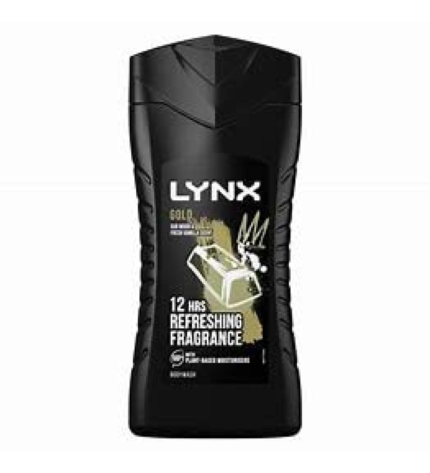 Lynx Gold Shower Gel 225ml - Buy Online on GoSupps.com