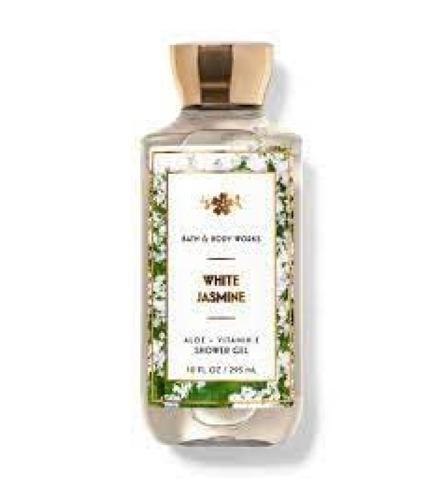 White Jasmine Shower Gel by Bath Body Works 10 fl oz/ 295 mL Full Size Pack of 1