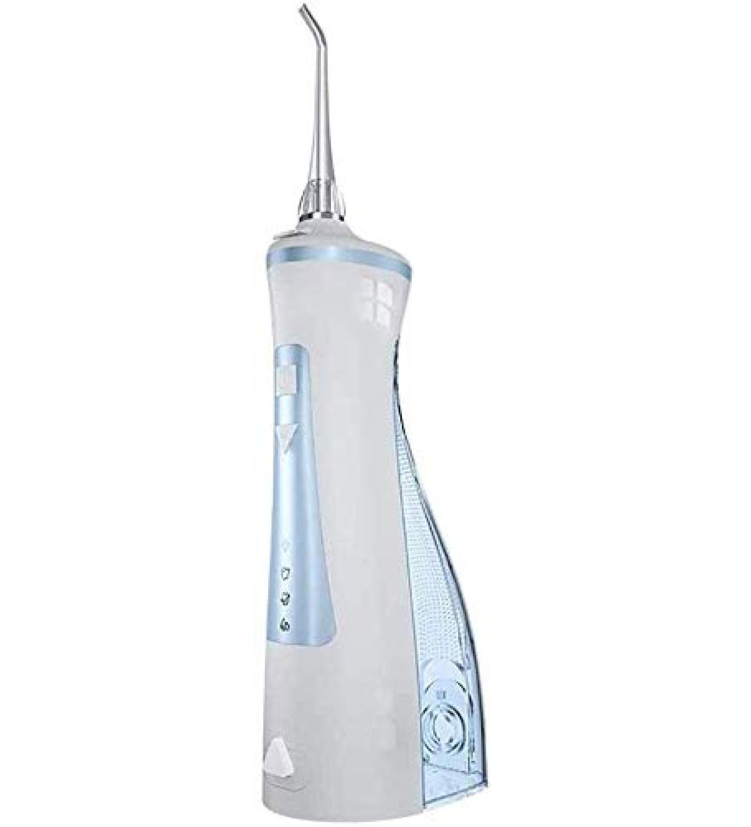 KouRy Portable Water Flosser - Multifunctional USB Charging Dental Oral Irrigator 240ml IPX7 Waterproof 3 Cleaning Modes for Home & Travel - White - Buy Online on GoSupps.com