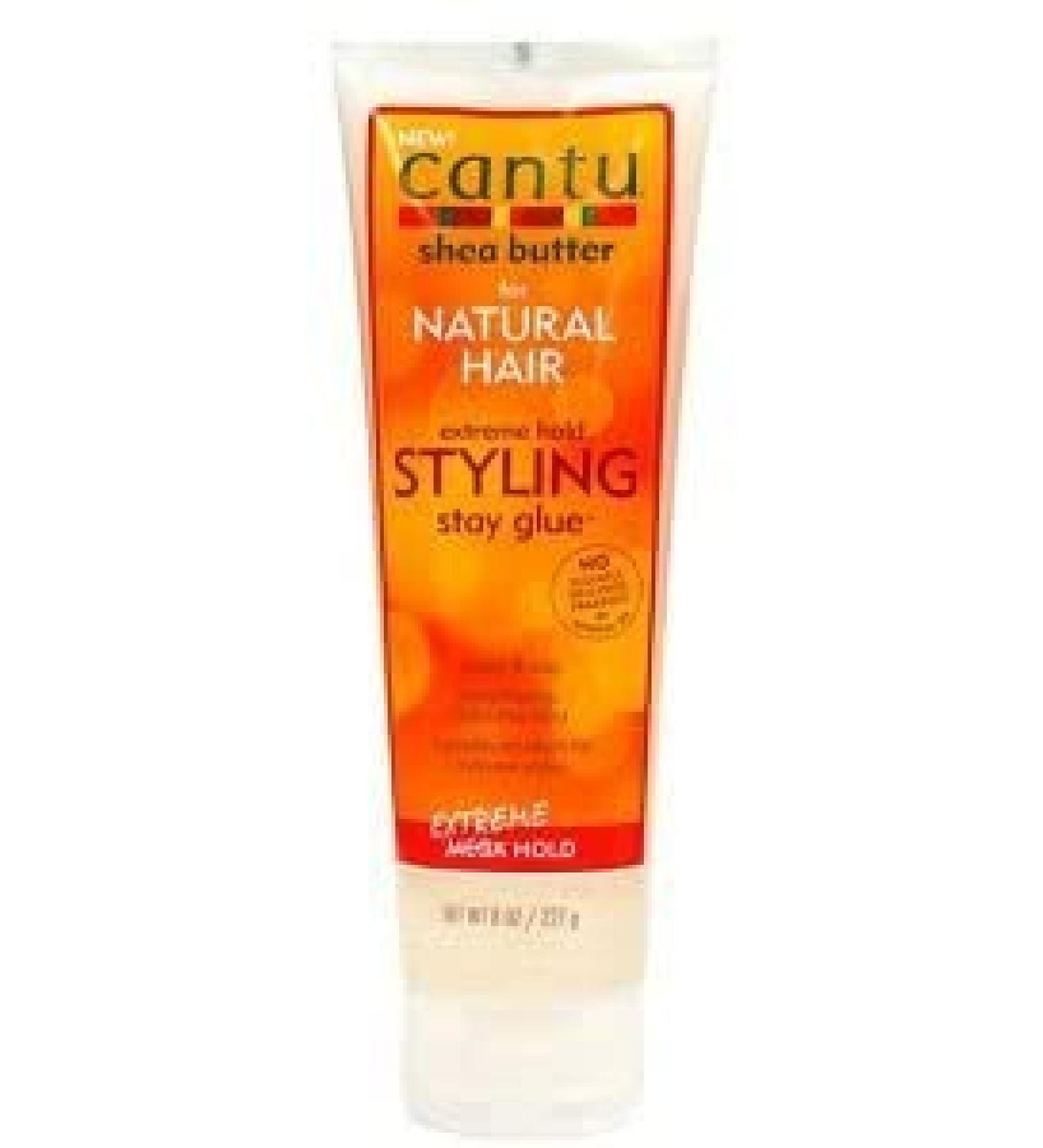 Cantu Natural Hair Styling Gel Stay Extreme Hold Tube  8 Oz