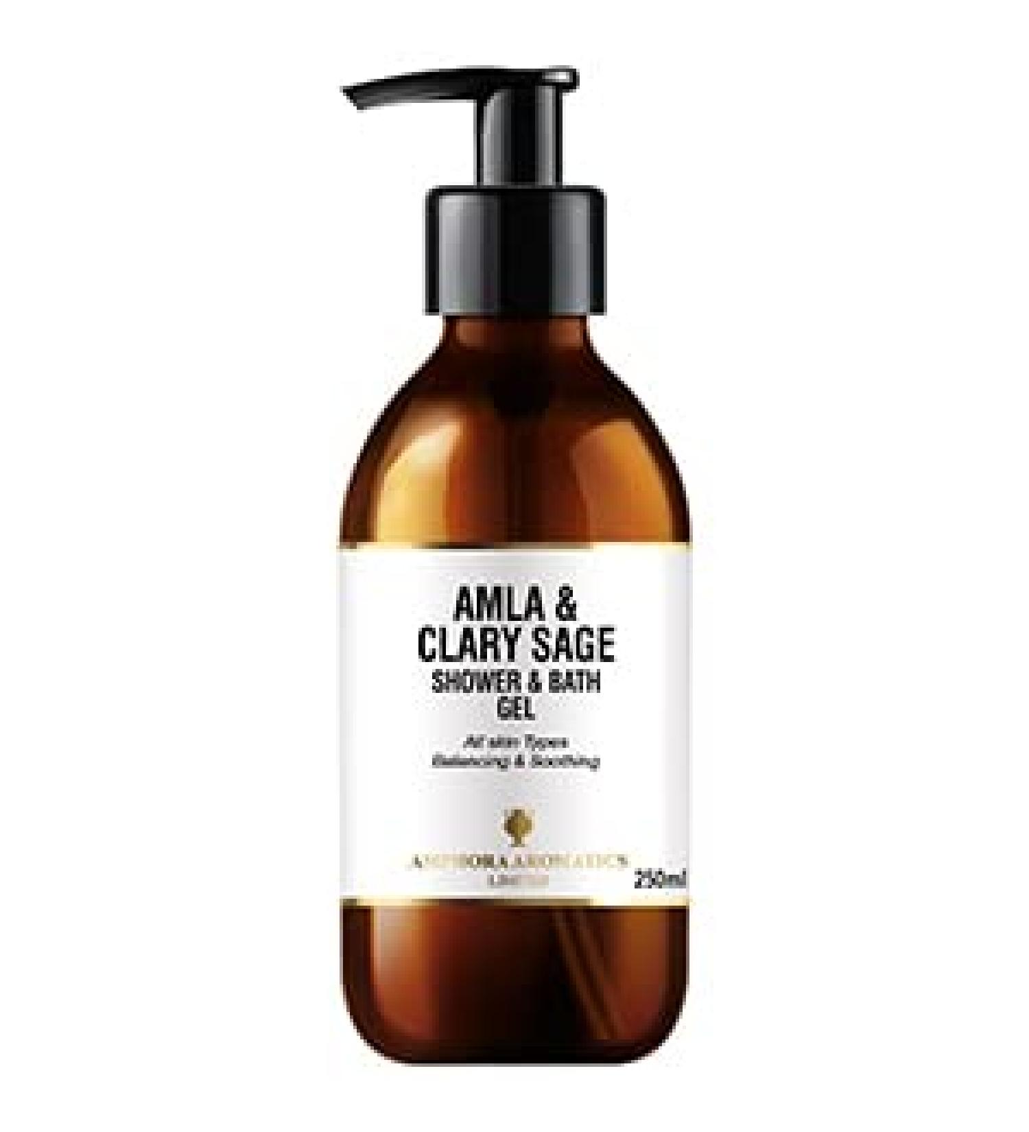 Amphora Aromatics Amla and Clary Sage Shower Gel Glass 250ml