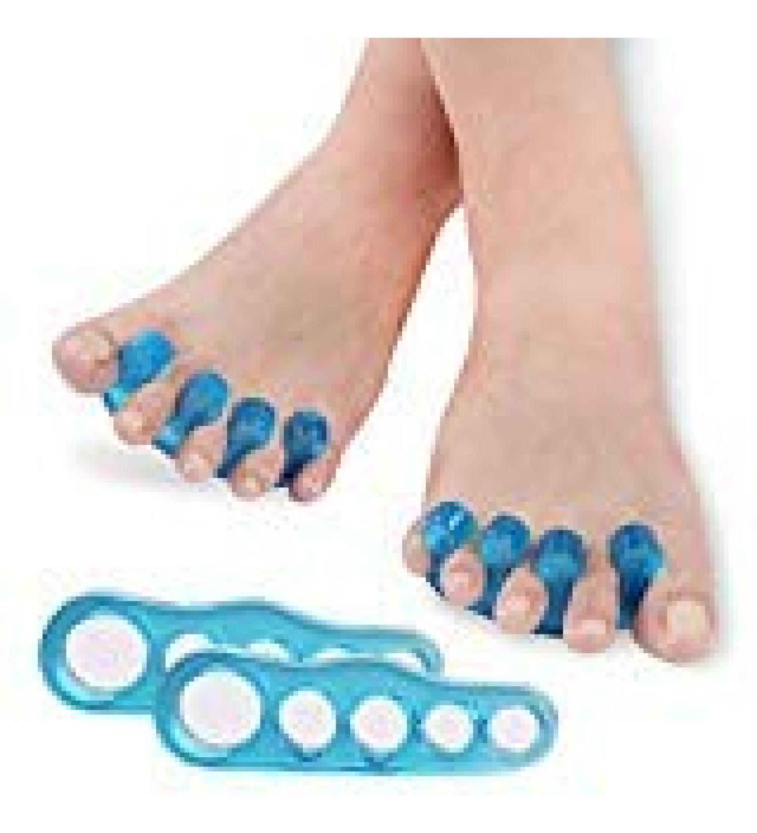 Toe Separator and Bunion Corrector Set for Relaxation, Pedicure, Yoga, Running | Men and Women | Gel Toe Stretcher - Buy Online on GoSupps.com