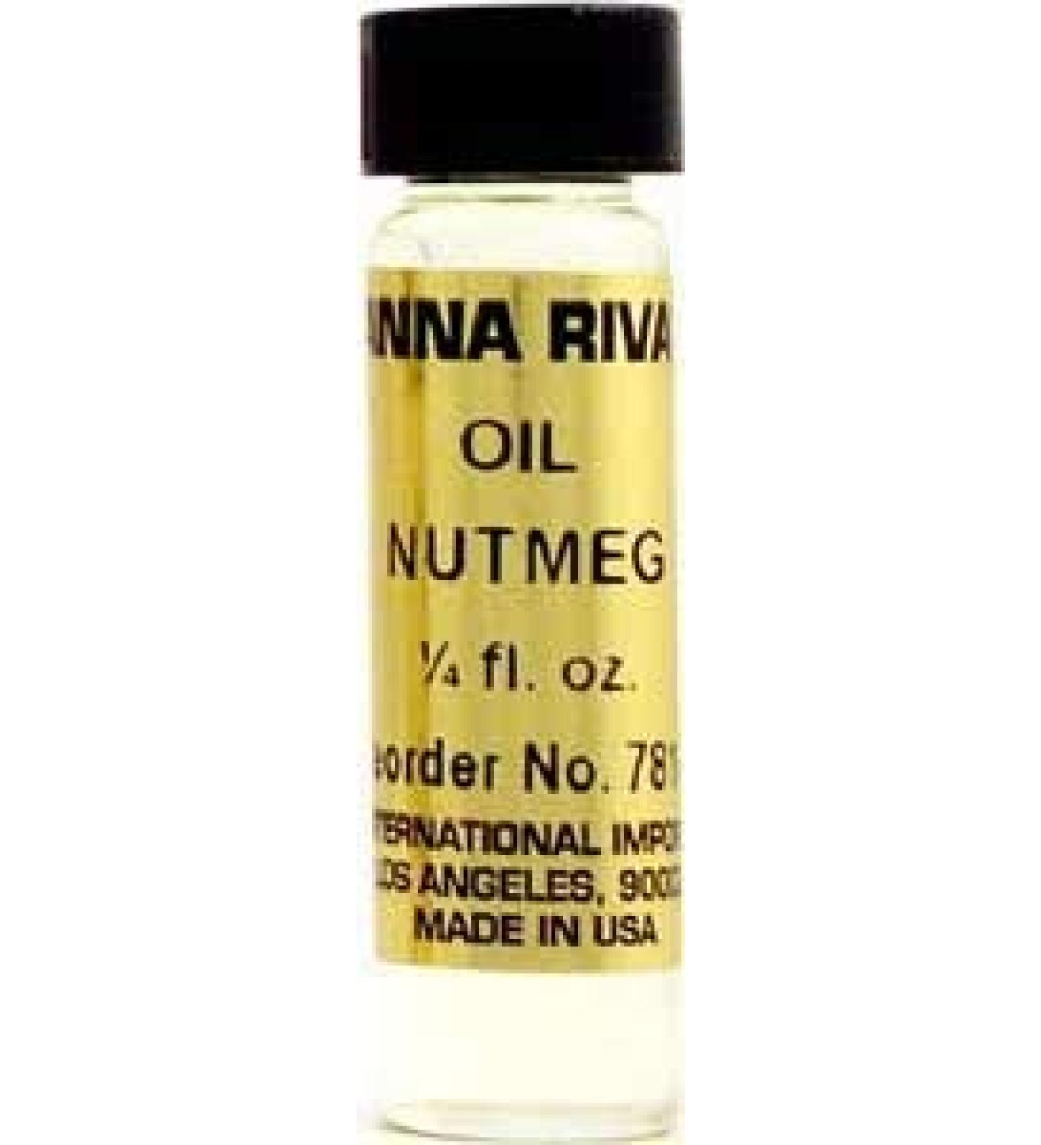 INDIO Anna Riva Oil-Nutmeg 1/4oz for Anointing Candles Charms & Altar Tools
