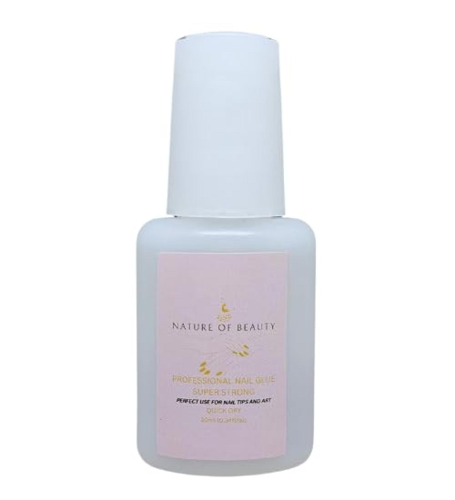 Nature Of Beauty Professional Nail Glue Super Strong 10ml (0.34 fl oz) UK - Buy Online on GoSupps.com