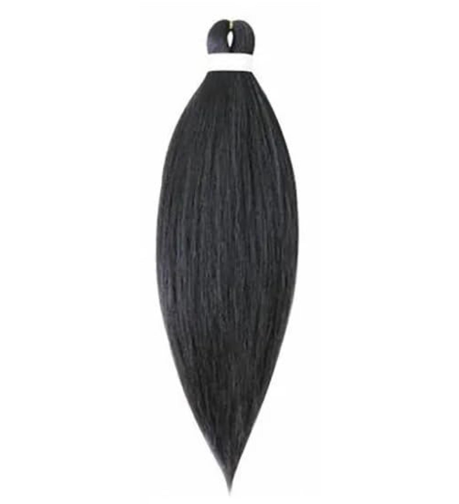 Just Another One 26-inch Pre-Stretched Braiding Hair Extension Yaki Straight Synthetic Hair Braids For Women Girls & Unisex - Black EZ1 Black 26 inches - Buy Online on GoSupps.com