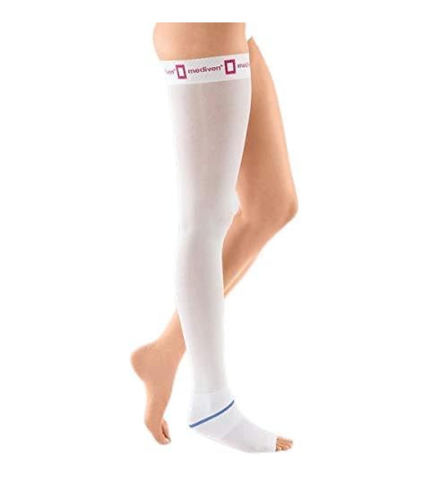 Shop Medi Medive Struva 23 Clinical Compression Stockings | STIPTIONS | Multi-Use Schenkelstrumpf Size IV | White with Nobby Ligament - International Shipping Available - Buy Online on GoSupps.com