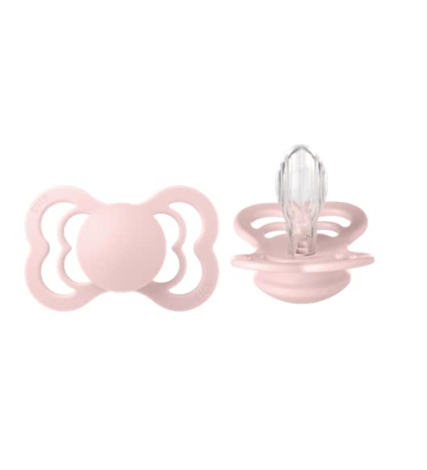 BIBS Pacifiers - Supreme Collection | BPA-Free Baby Pacifier | Made in Denmark | Set of 2 Blossom Color Soothers | Size 6-18 Months - Buy Online on GoSupps.com