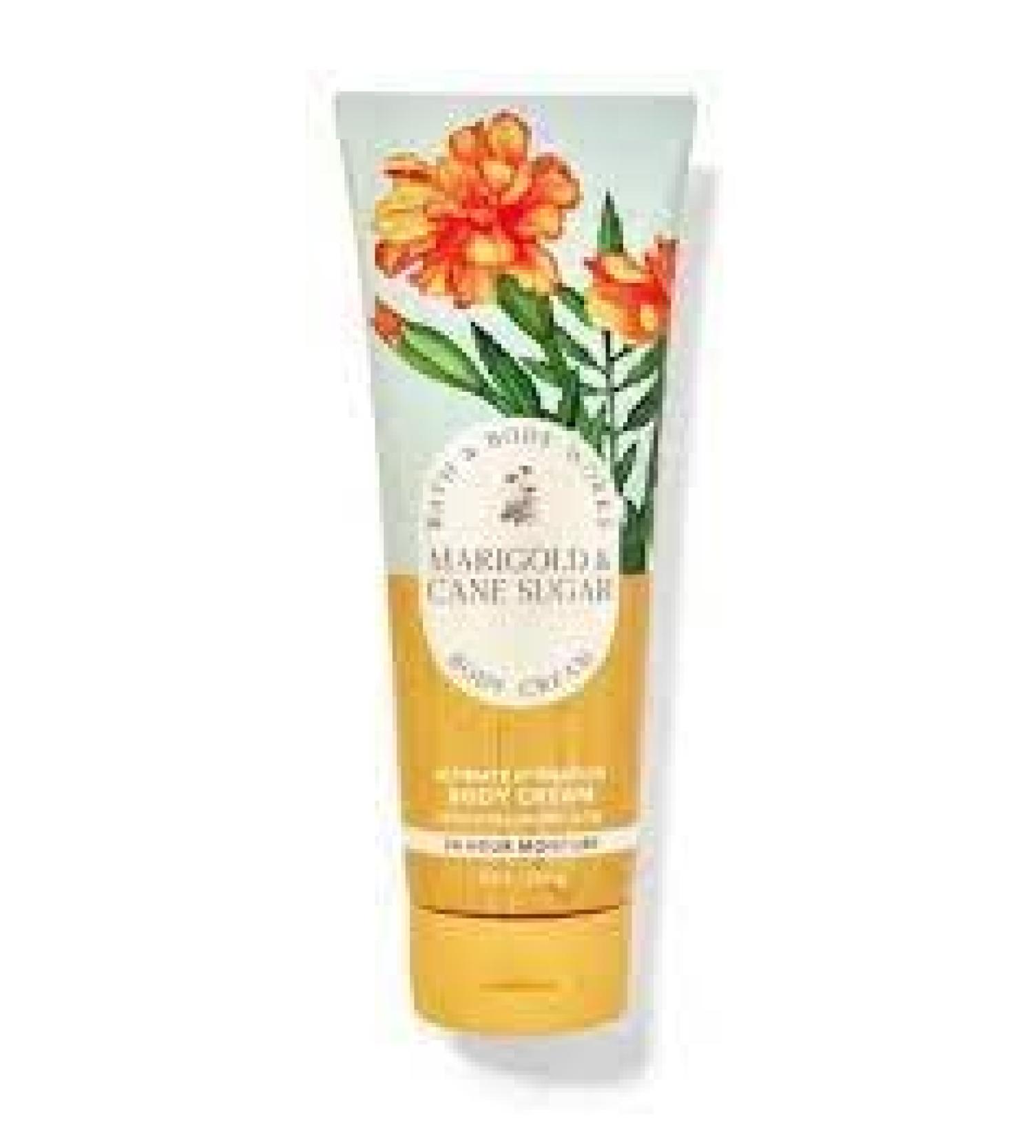 Bath & Body Works Signature Collection Ultimate Hydration Body Cream For Women 8 Fl Oz (Marigold & Cane Sugar)
