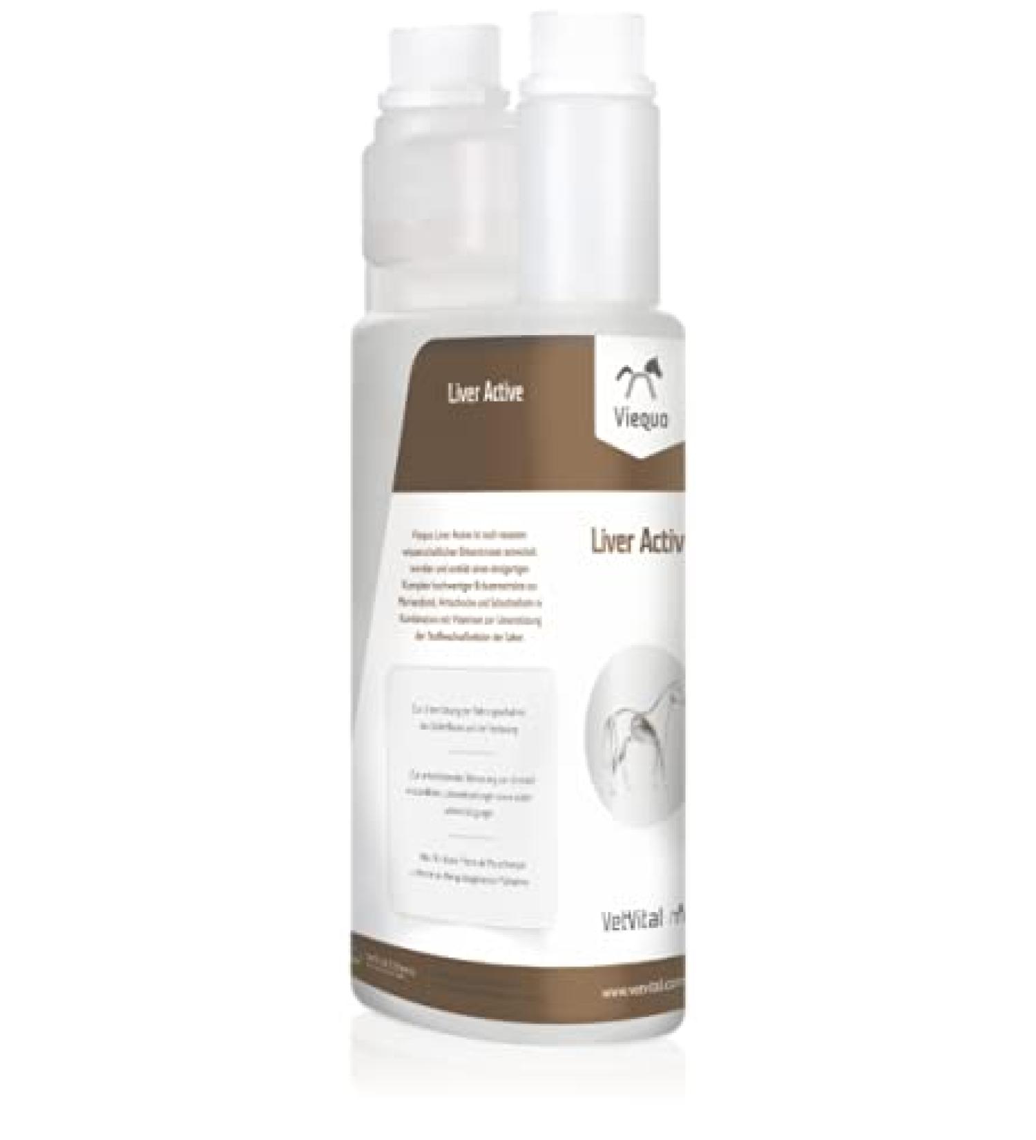 Vetvital Viequo Liver Active |1 L |Supplementary feed for horses |To support the bile flow liver function and digestion |Purely vegetable preparation