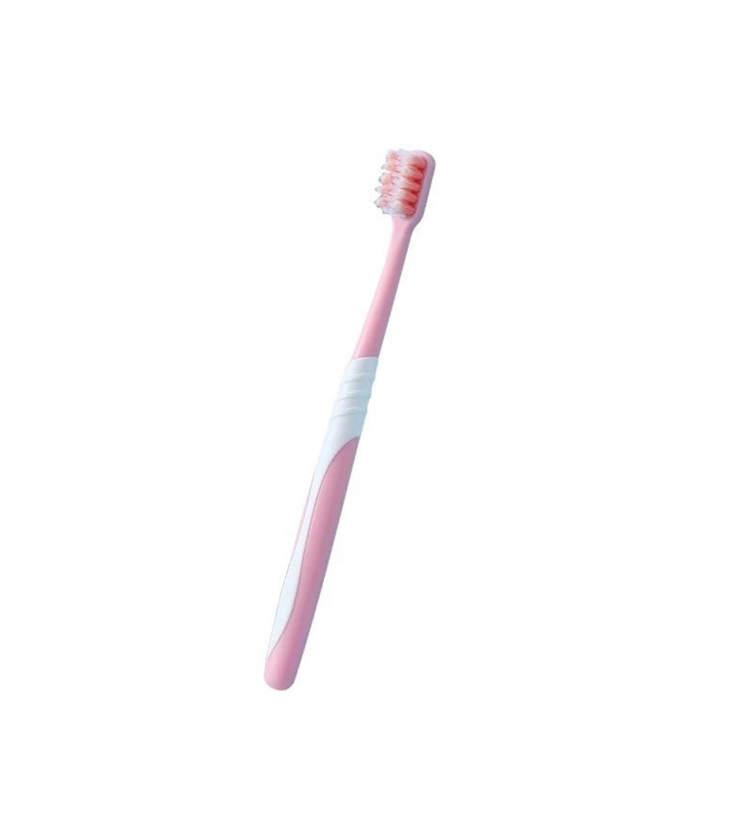 Ad-bcrbgen 1pc Concave Soft Bristle Orthodontic Toothbrush - Portable Travel Brush for Deep Cleaning Dental Care (Pink) - Buy Online on GoSupps.com