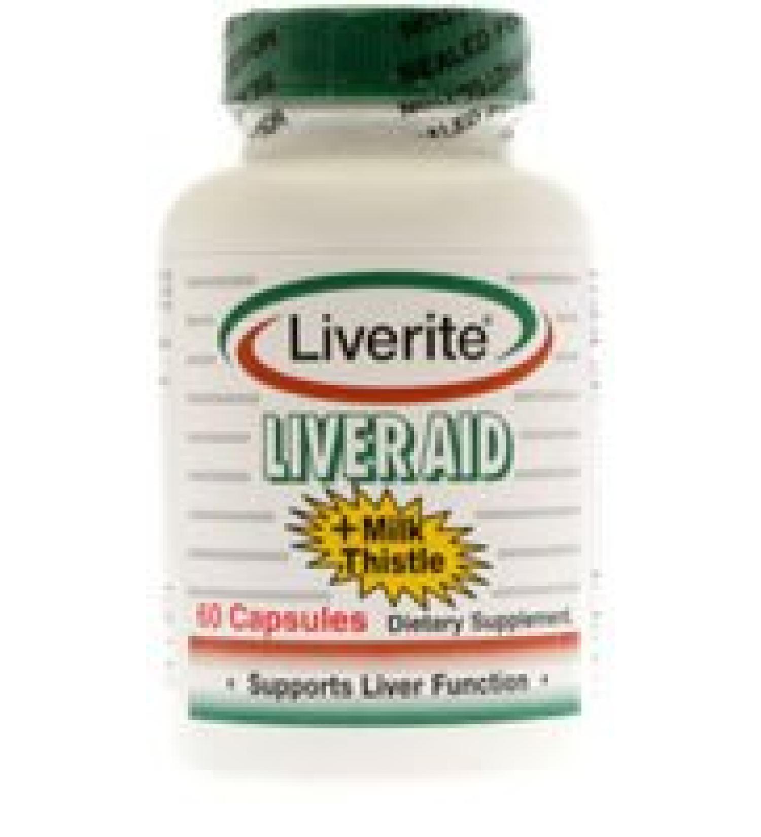Liverite Liveraid - 60 Capsules