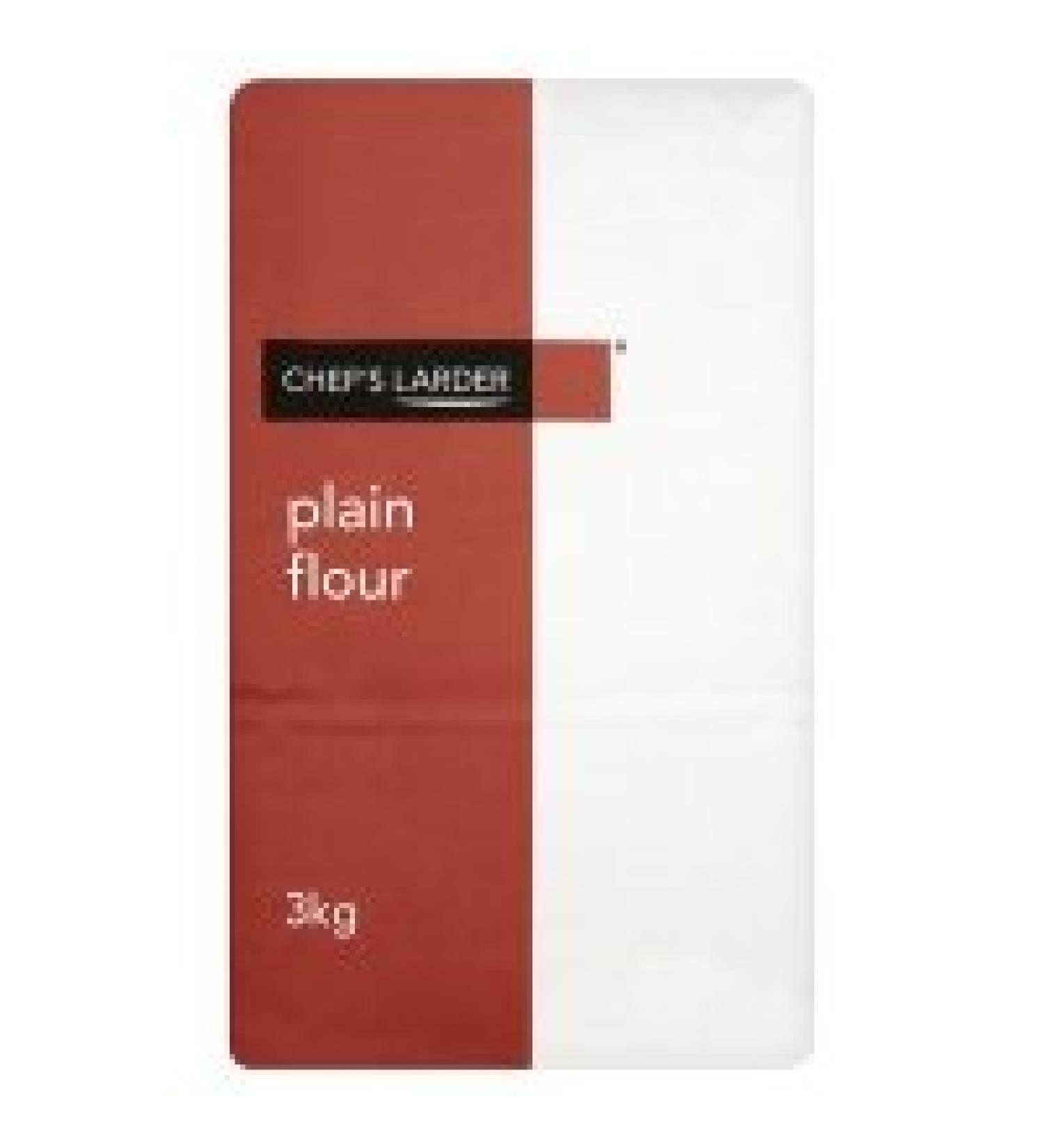 Chefs Larder Plain Flour - 1 x 3kg
