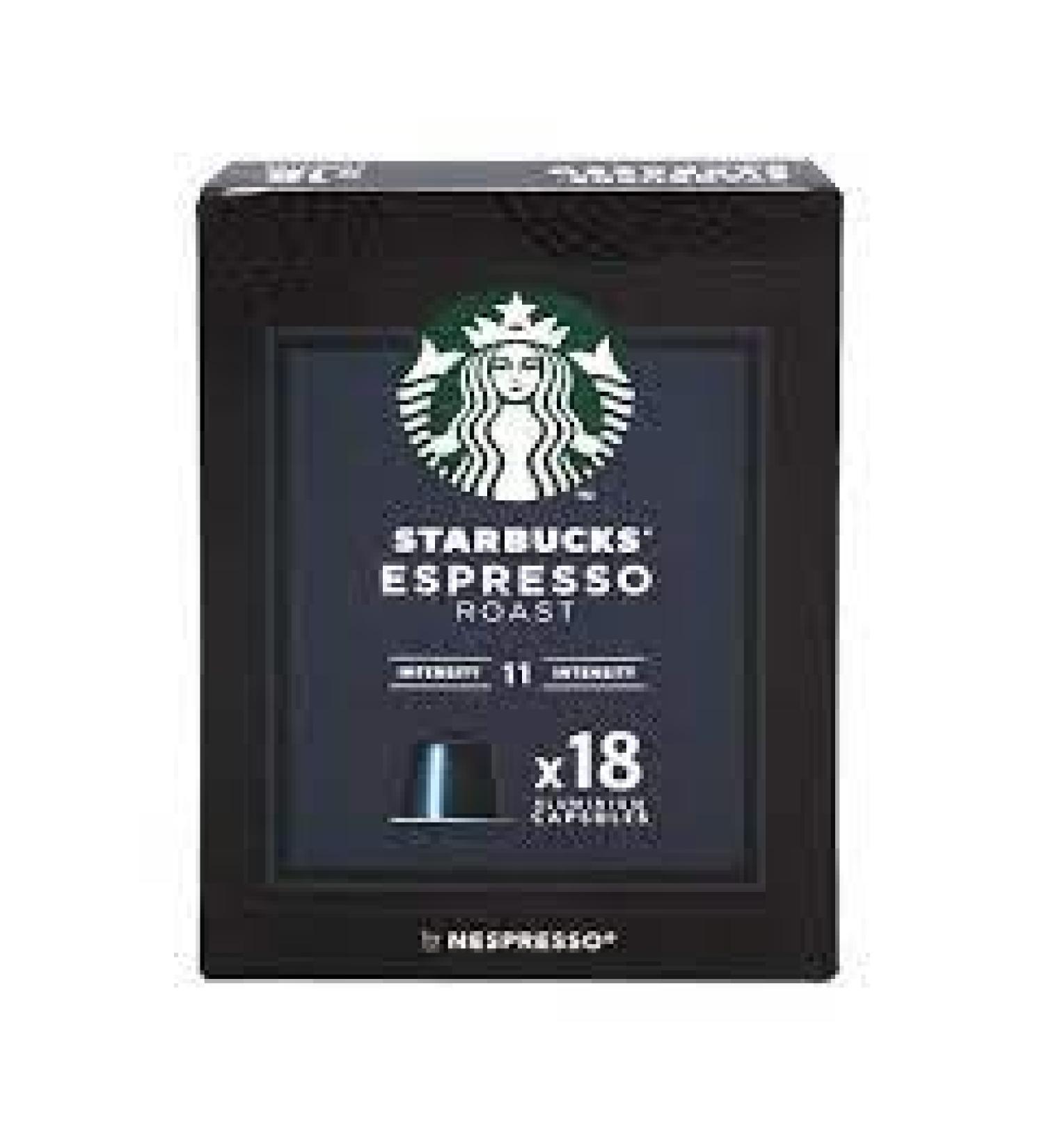 STARBUCKS Espresso Roast Capsules de caf espresso N 11 18 capsules