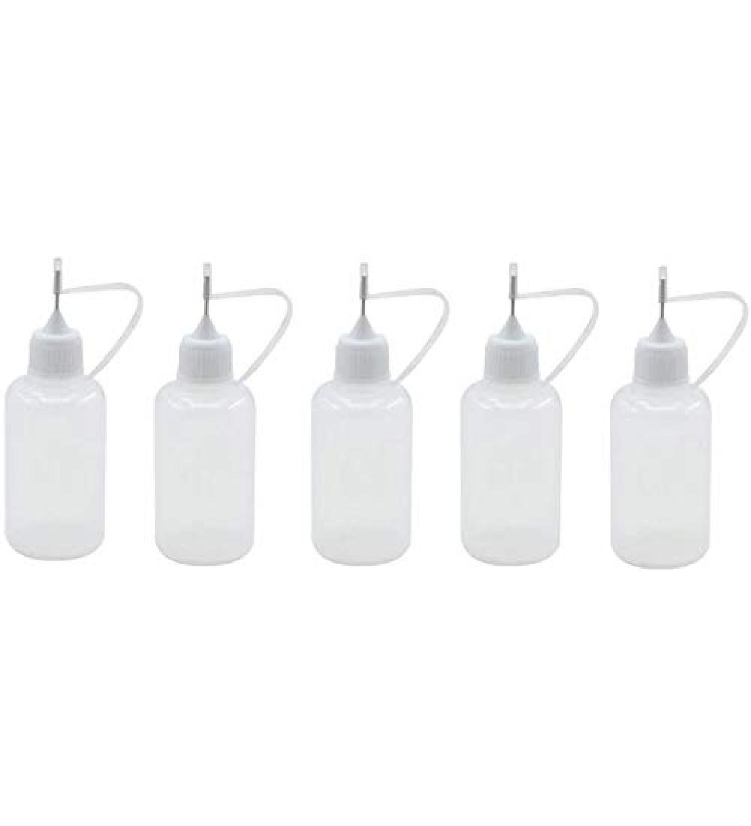 Arestech 5pcs 30ml Needle Tip Glue Bottle Set - DIY Quilling Tool Precision Applicator - Buy Online on GoSupps.com