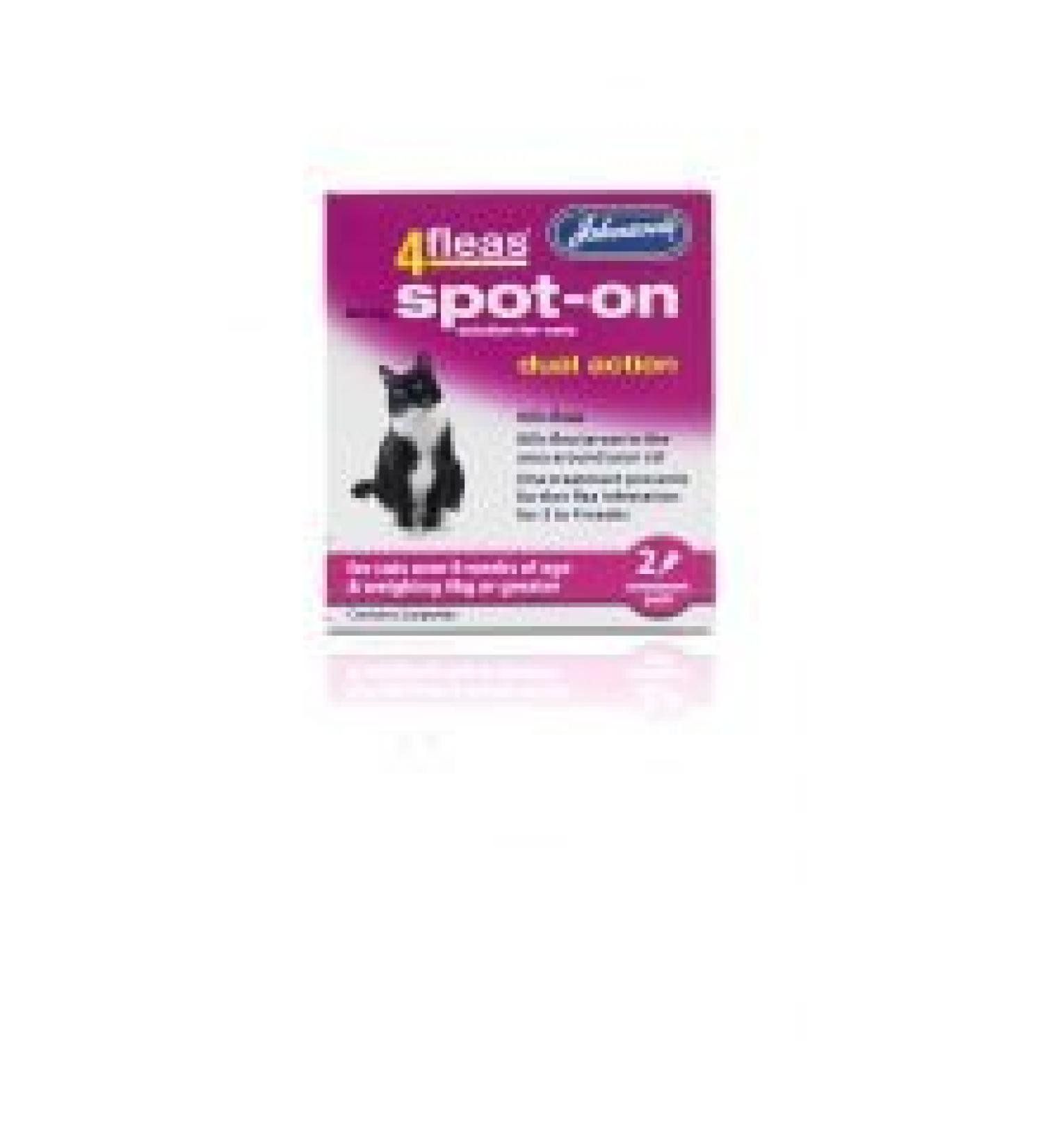 Johnsons Johnsons 4fleas Spot On 2tmnt Cat Pack of 1