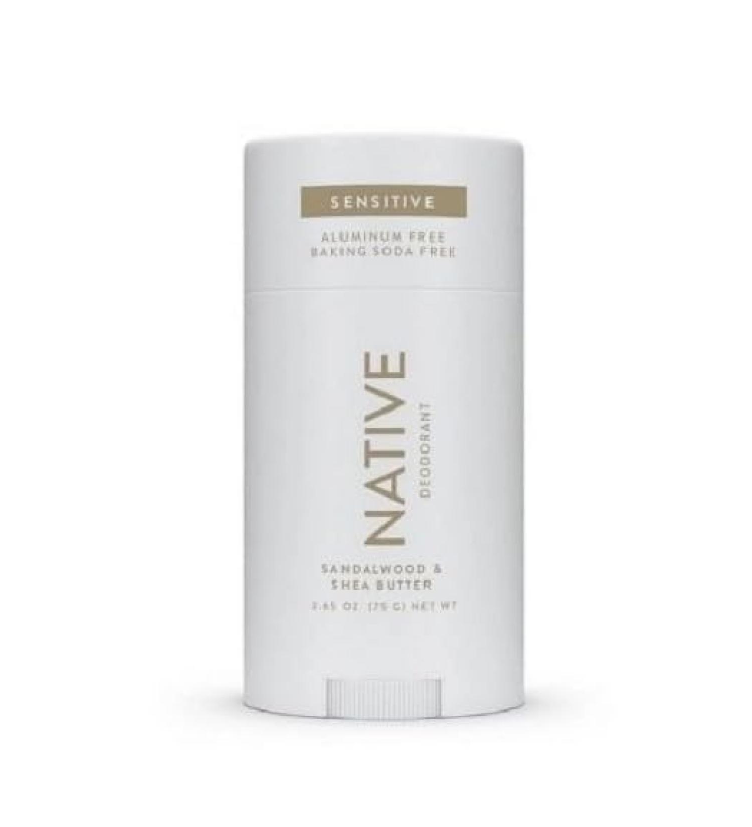Buy Native Sensitive Deodorant - Sandalwood & Shea Butter (2.65 oz) for Men & Women | International Shipping Available - Buy Online on GoSupps.com