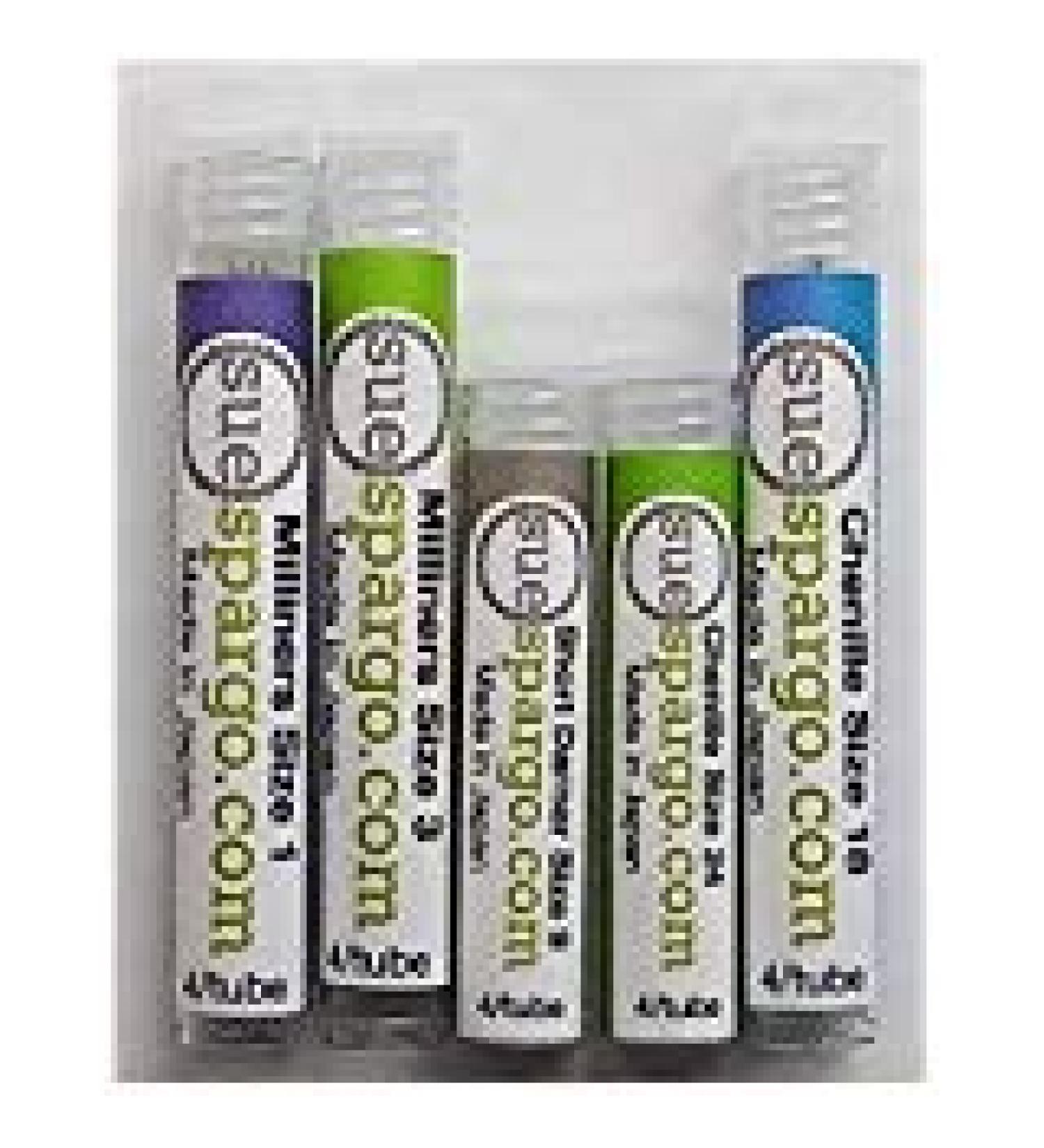 Sue Spargo Gold Eye Needle Sampler Pack for Applique - Five Tubes 4 Needles per Tube