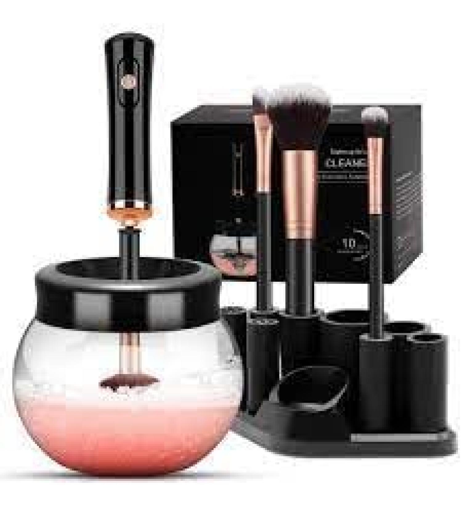 Luxury Electric Makeup Brush Cleaner & Dryer - Fast Drying Effortless Cleaning Black - Buy Online on GoSupps.com
