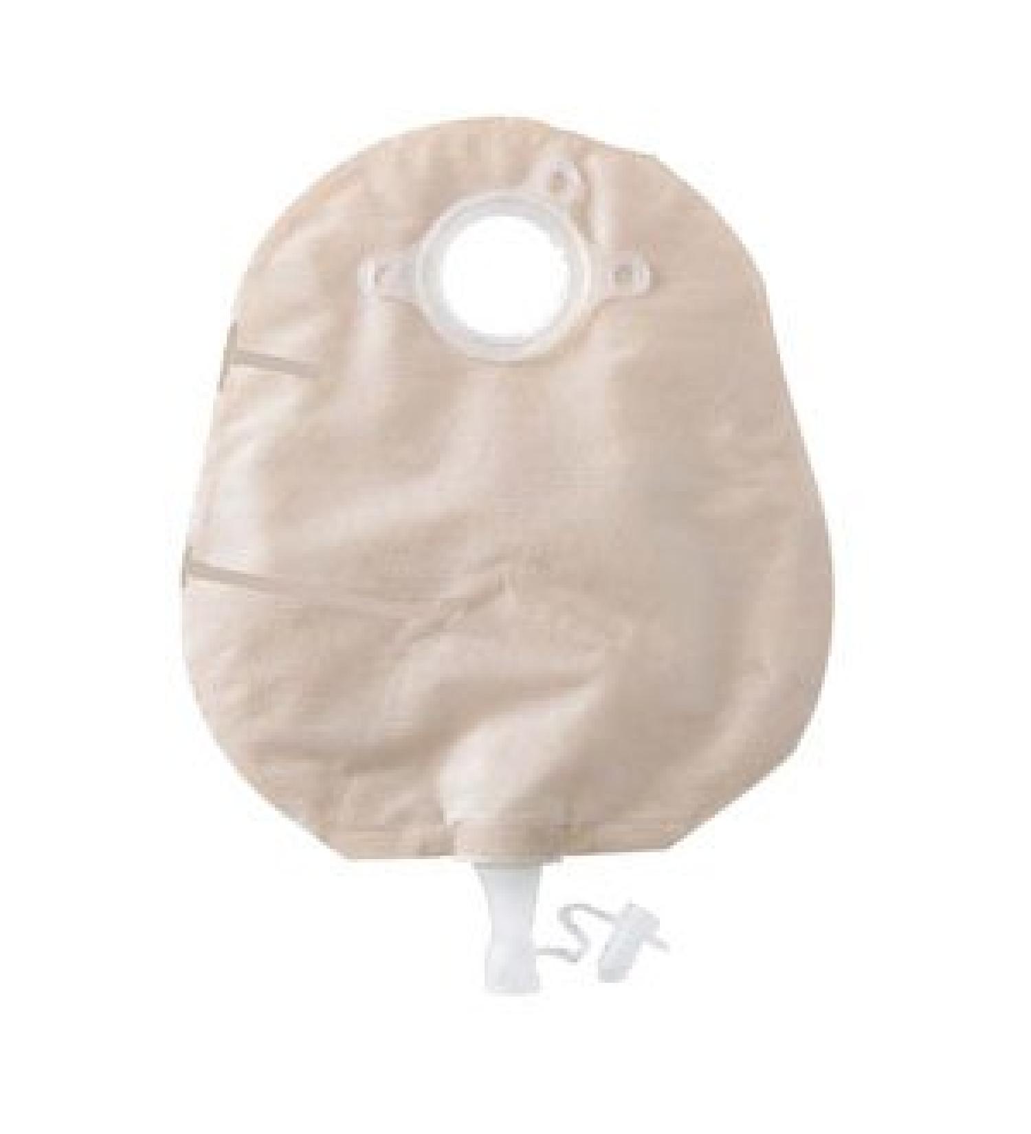ConvaTec 413438 Natura + 10" Two-Piece Urostomy Pouch with Soft Tap Transparent 2-1/4" Flange Pack of 10